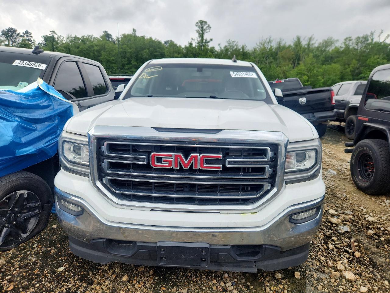 2018 Gmc Sierra C1500 Sle White vin: 3GTP1MEC9JG195373