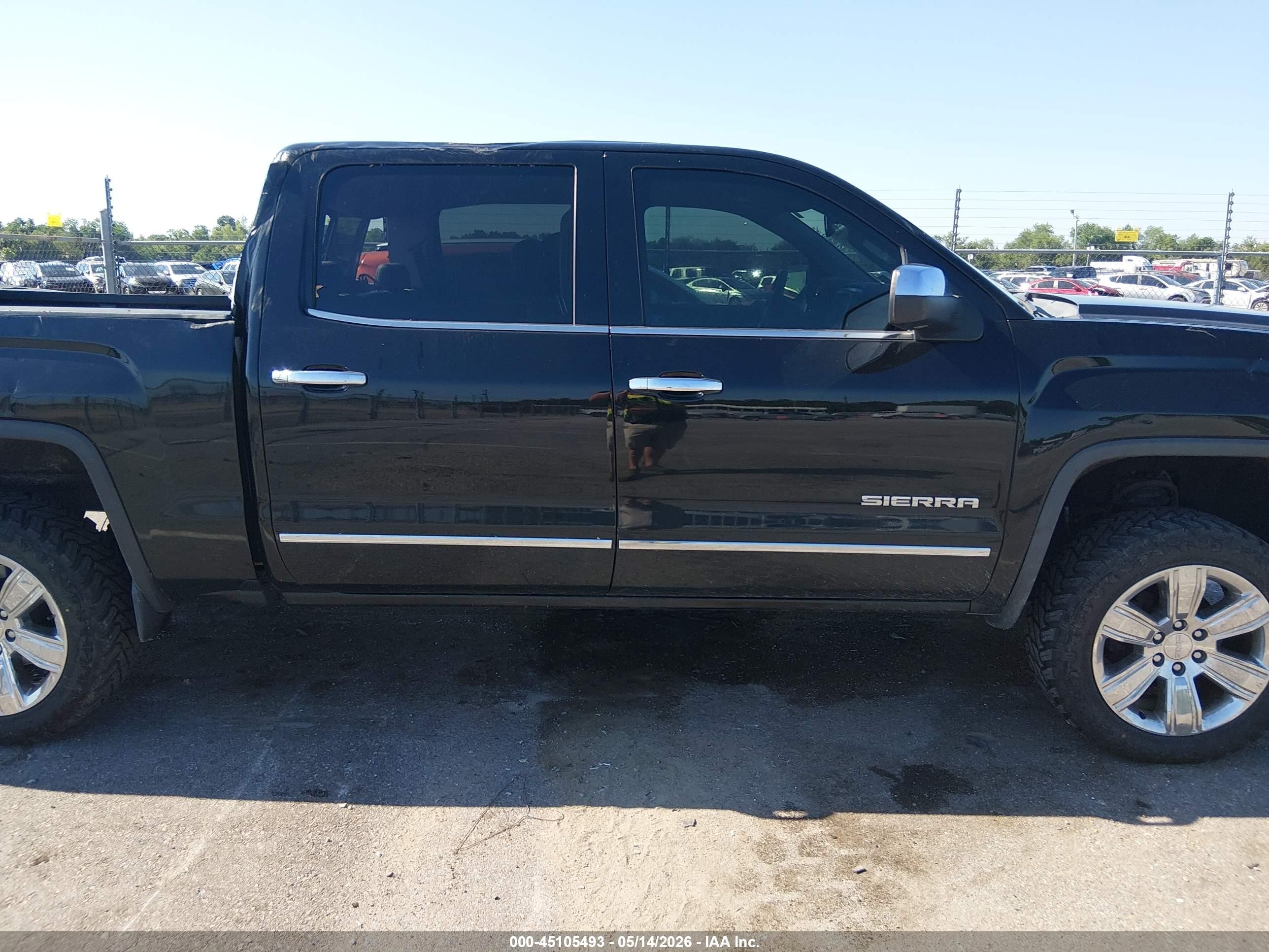2016 Gmc Sierra 1500 Slt Black vin: 3GTP1NEC5GG196518