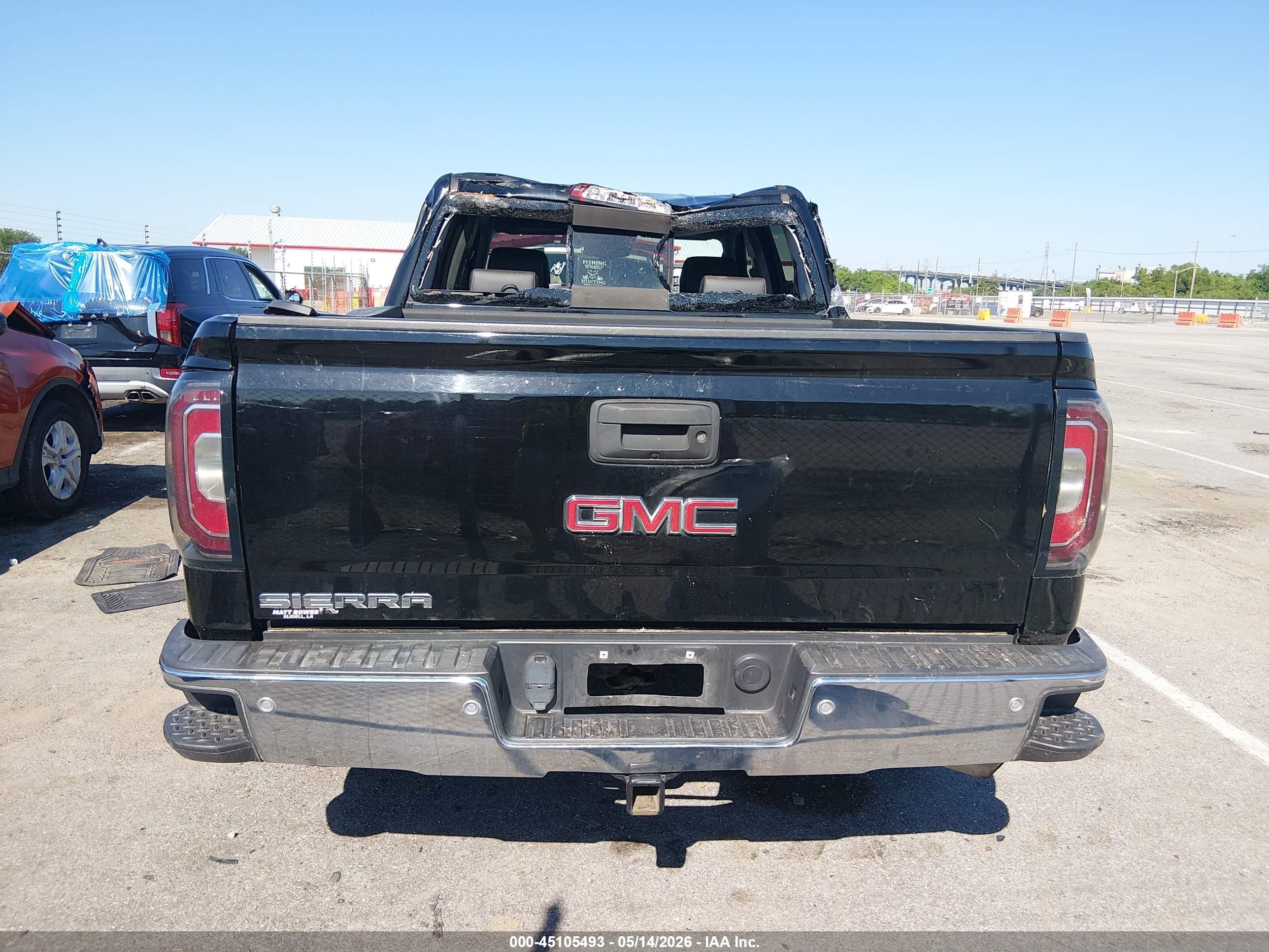 2016 Gmc Sierra 1500 Slt Black vin: 3GTP1NEC5GG196518