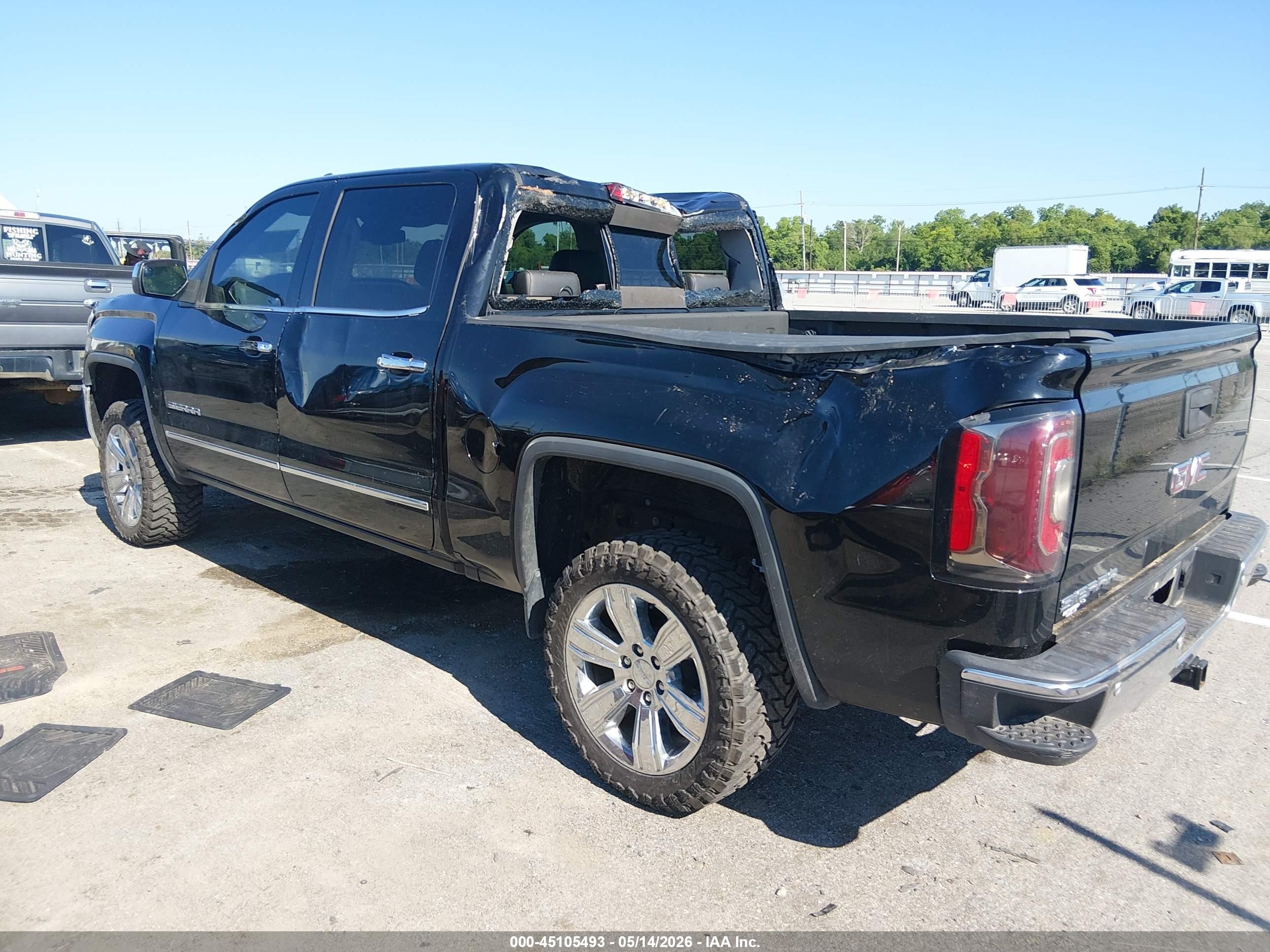 2016 Gmc Sierra 1500 Slt Black vin: 3GTP1NEC5GG196518