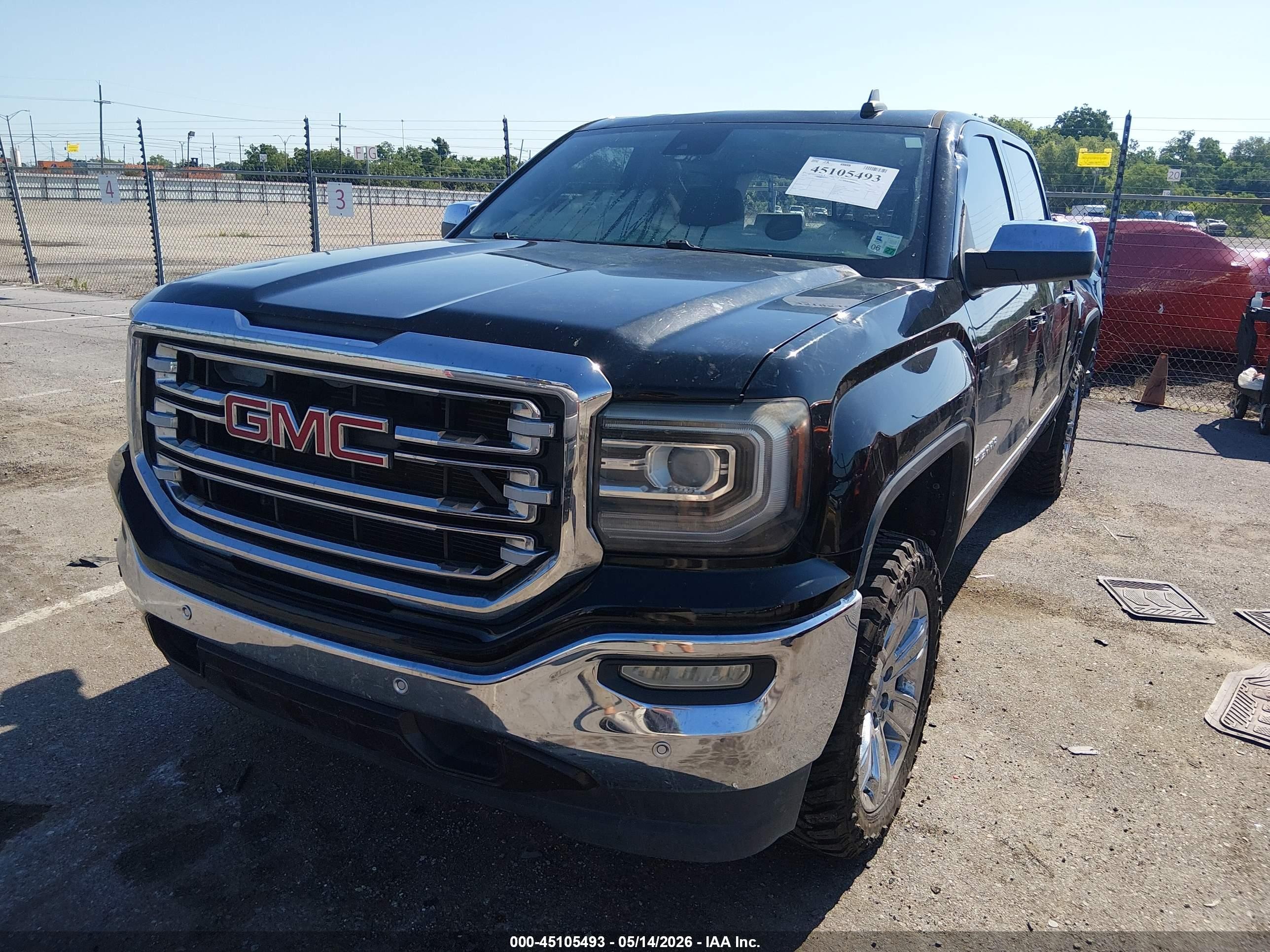 2016 Gmc Sierra 1500 Slt Black vin: 3GTP1NEC5GG196518