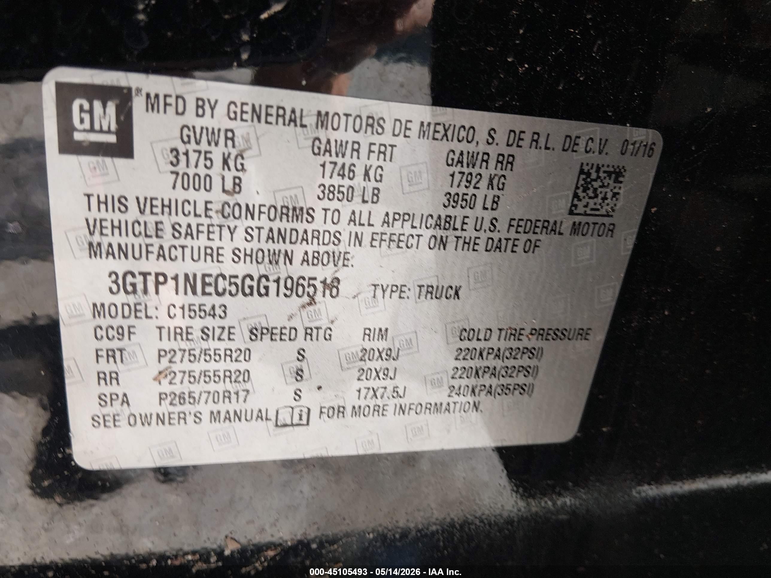 2016 Gmc Sierra 1500 Slt Black vin: 3GTP1NEC5GG196518