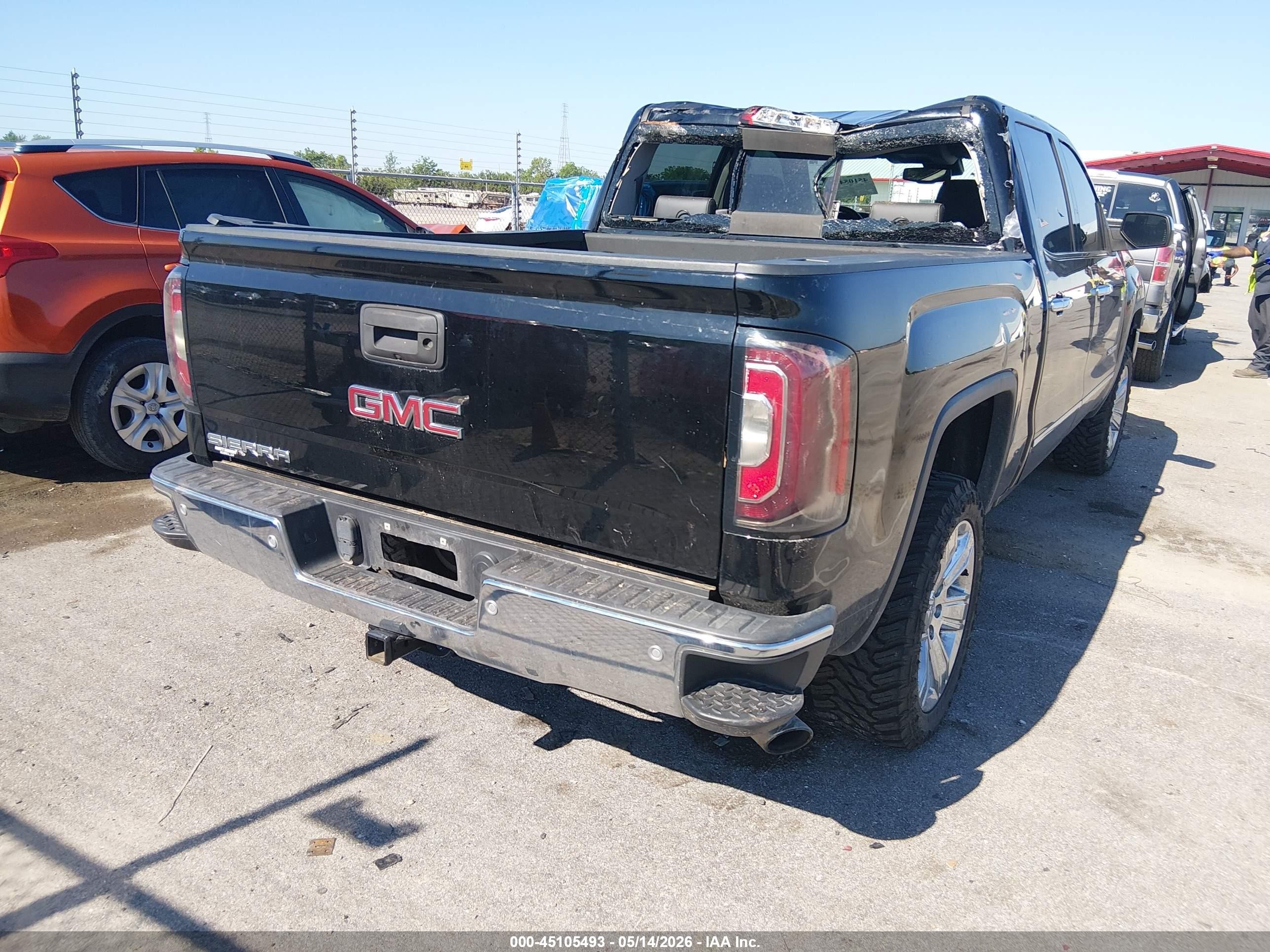 2016 Gmc Sierra 1500 Slt Black vin: 3GTP1NEC5GG196518