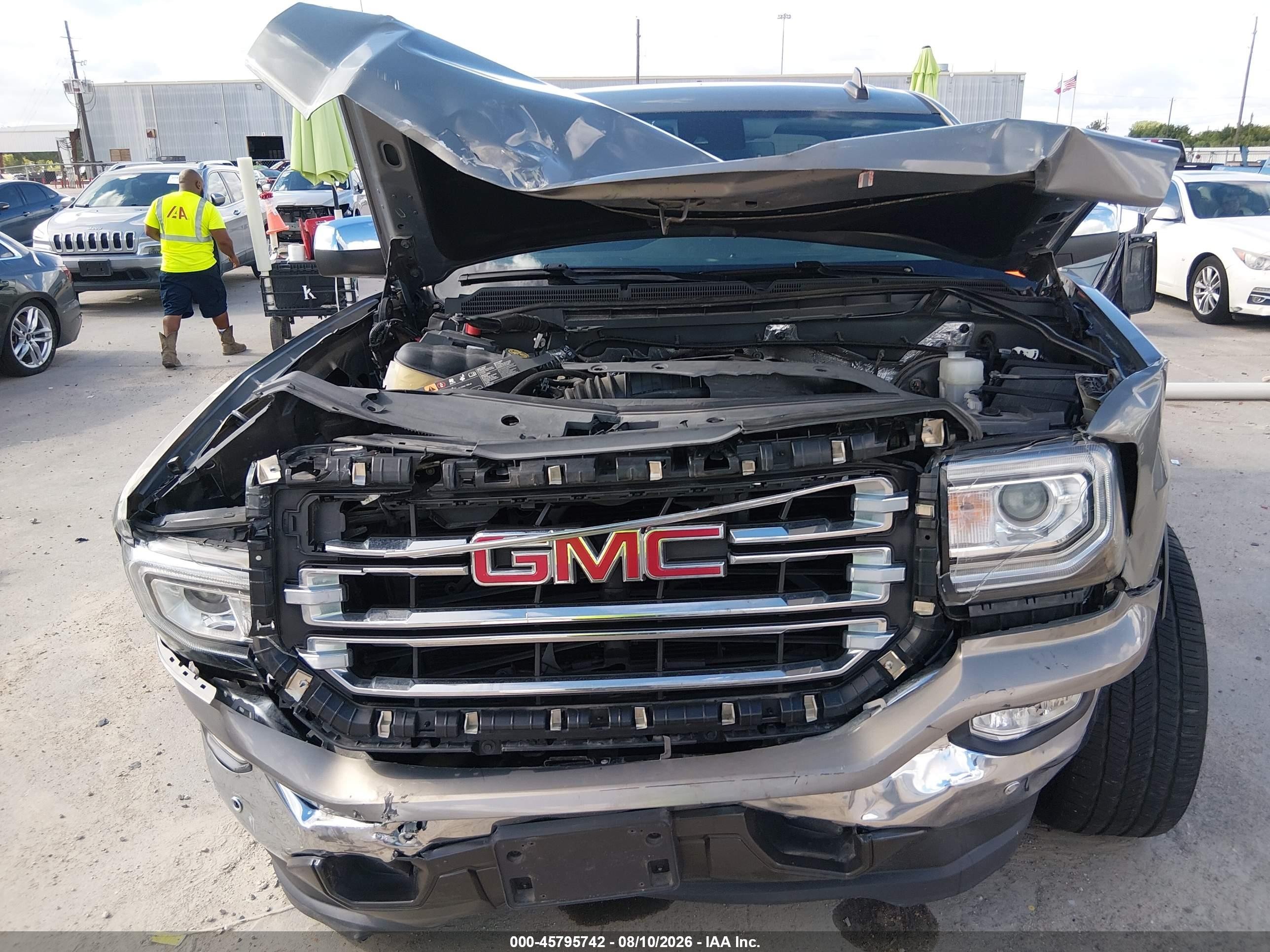 2017 Gmc Sierra 1500 Slt Gray vin: 3GTP1NEC5HG390287