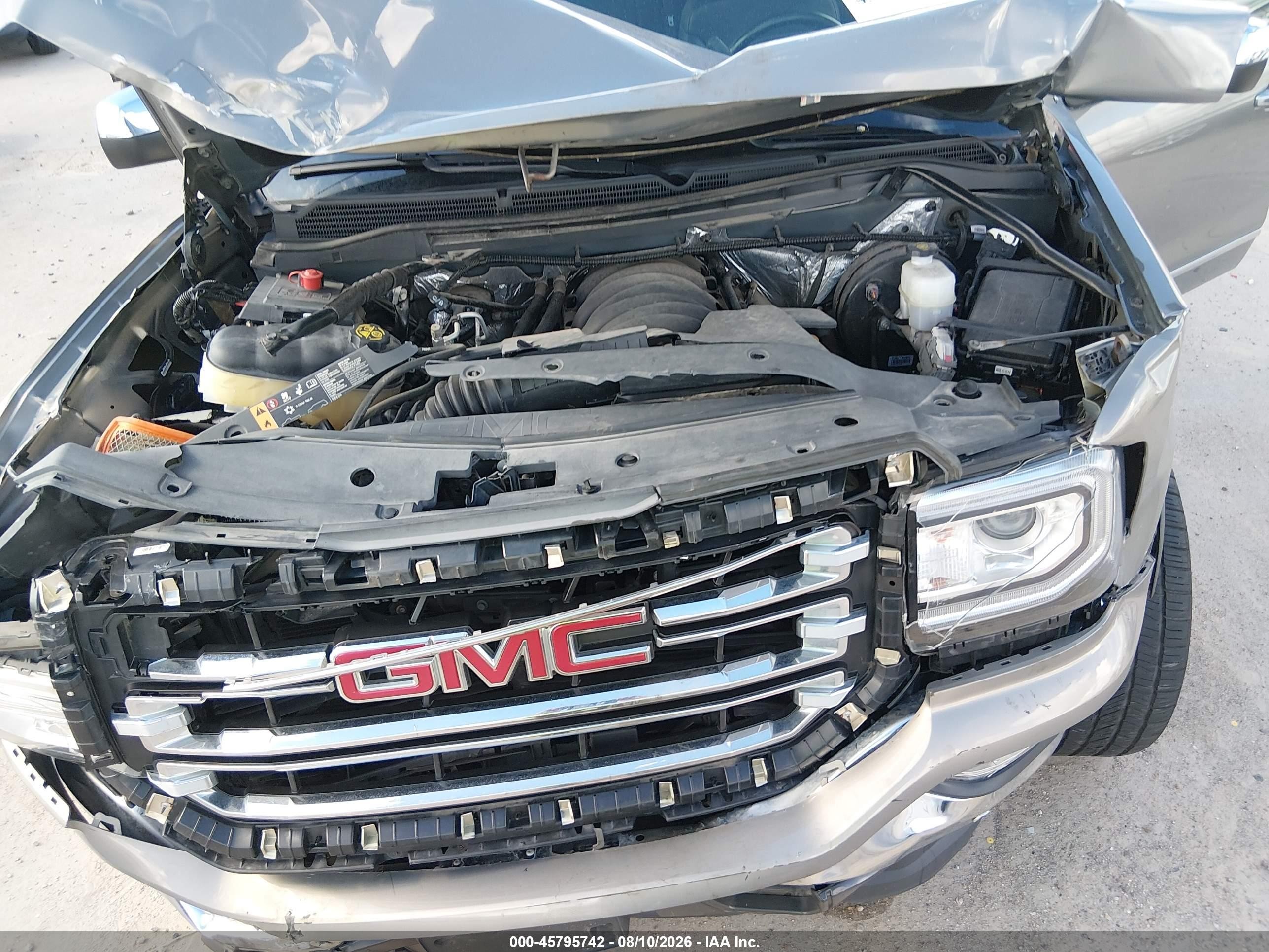 2017 Gmc Sierra 1500 Slt Gray vin: 3GTP1NEC5HG390287