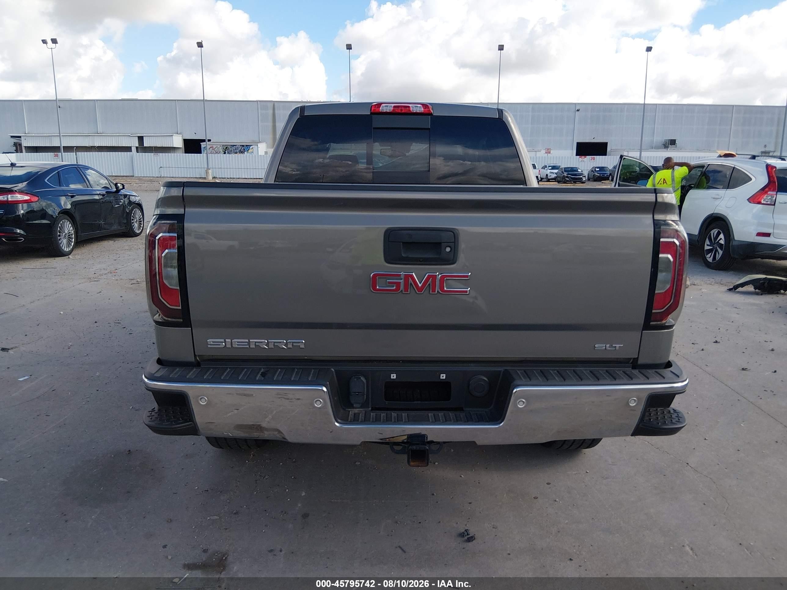 2017 Gmc Sierra 1500 Slt Gray vin: 3GTP1NEC5HG390287
