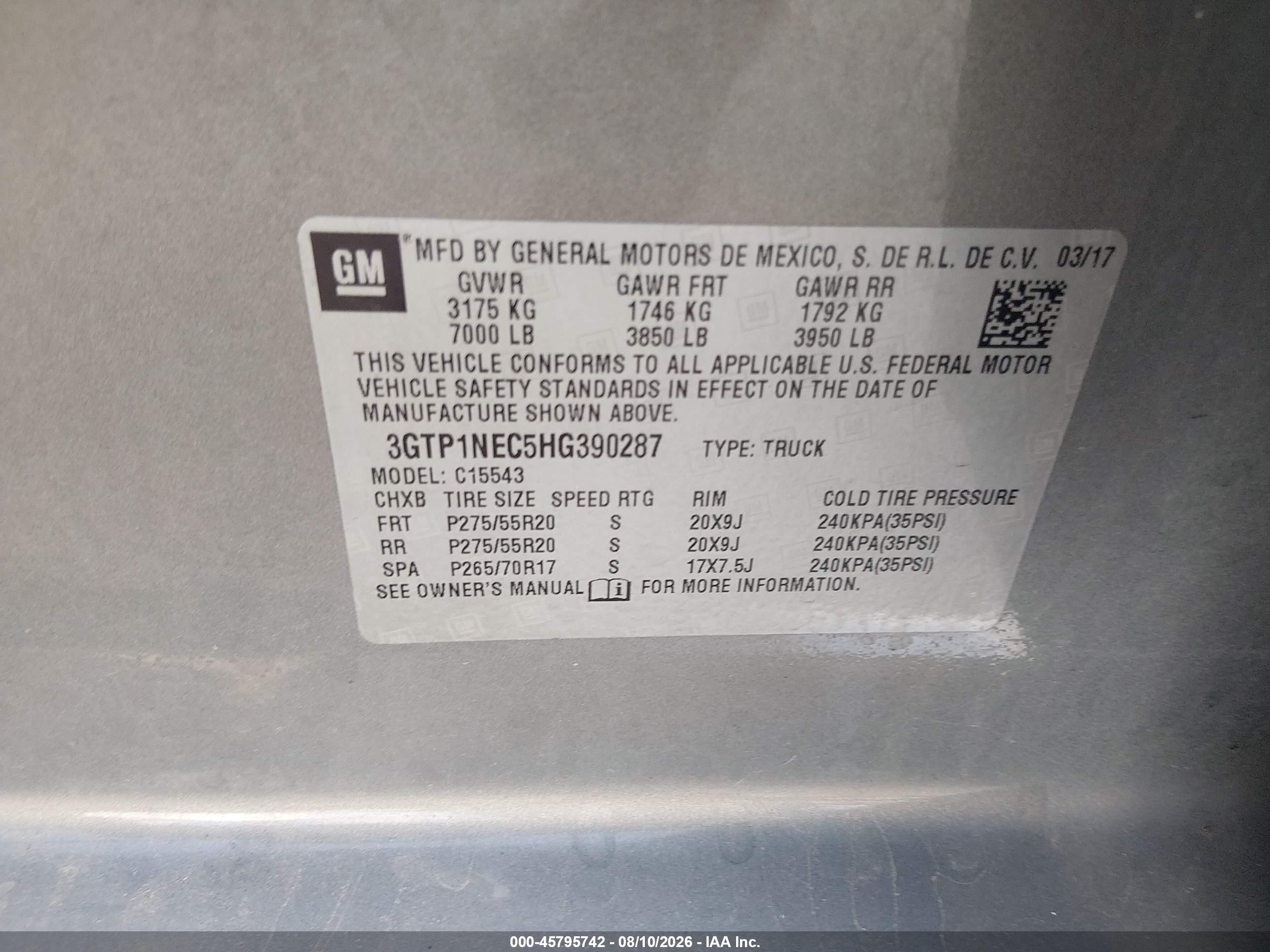 2017 Gmc Sierra 1500 Slt Gray vin: 3GTP1NEC5HG390287