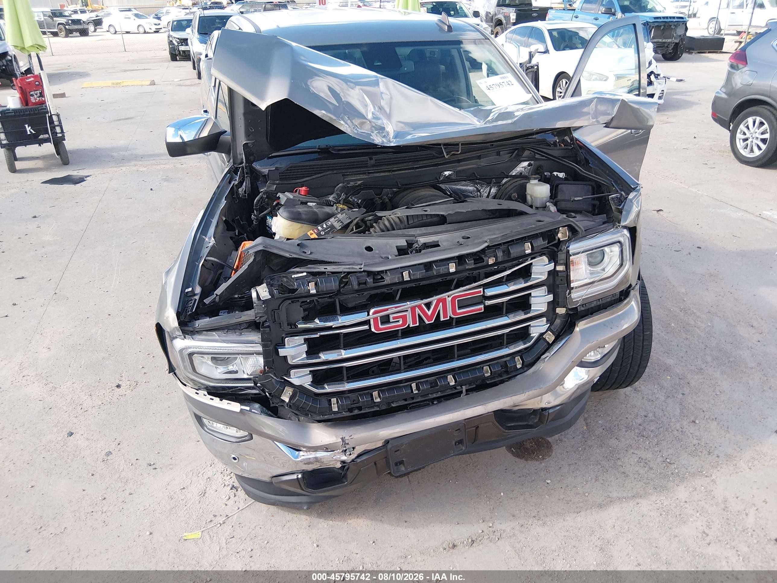 2017 Gmc Sierra 1500 Slt Gray vin: 3GTP1NEC5HG390287