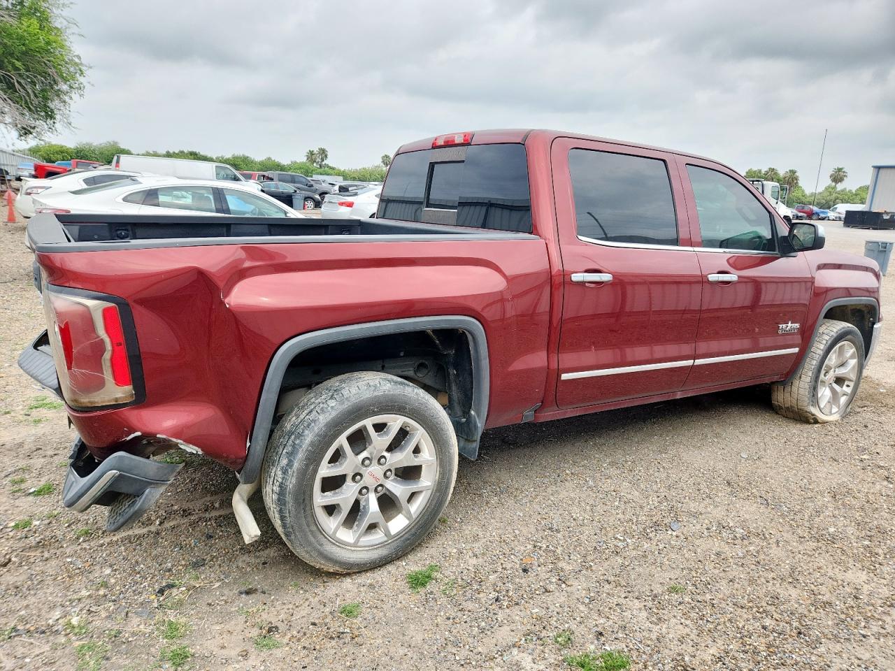 2017 Gmc Sierra C1500 Slt Maroon vin: 3GTP1NEC6HG398348