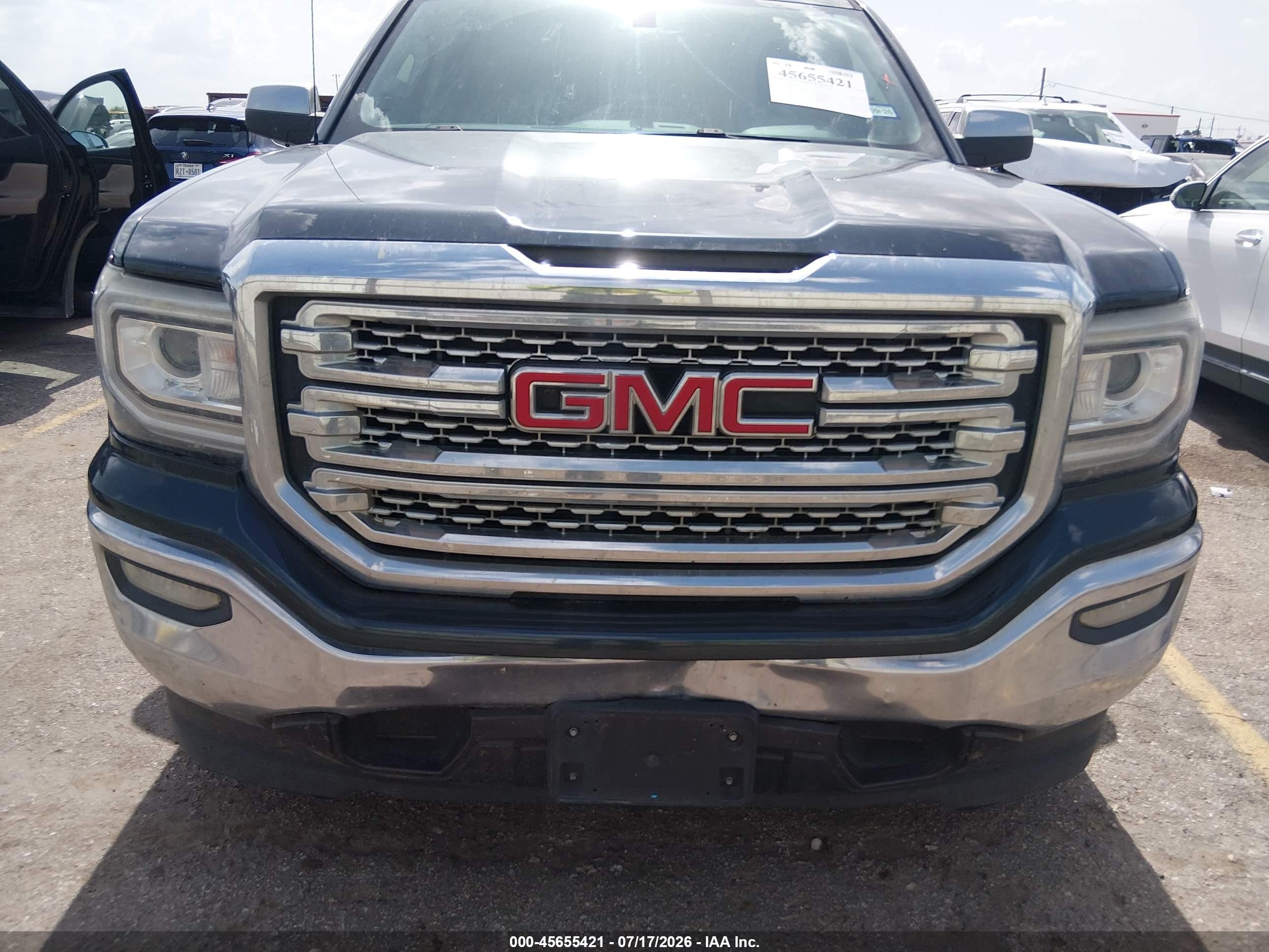 2018 Gmc Sierra 1500 Slt Blue vin: 3GTP1NEC8JG136689