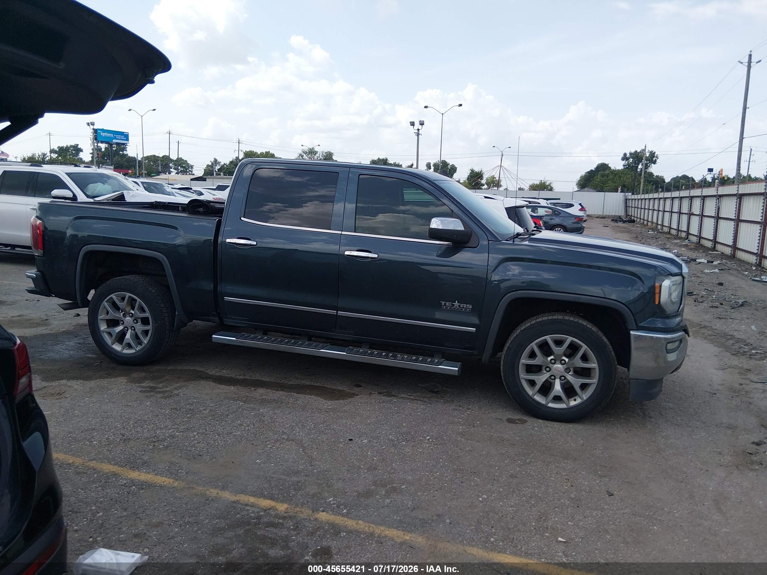 2018 Gmc Sierra 1500 Slt Blue vin: 3GTP1NEC8JG136689