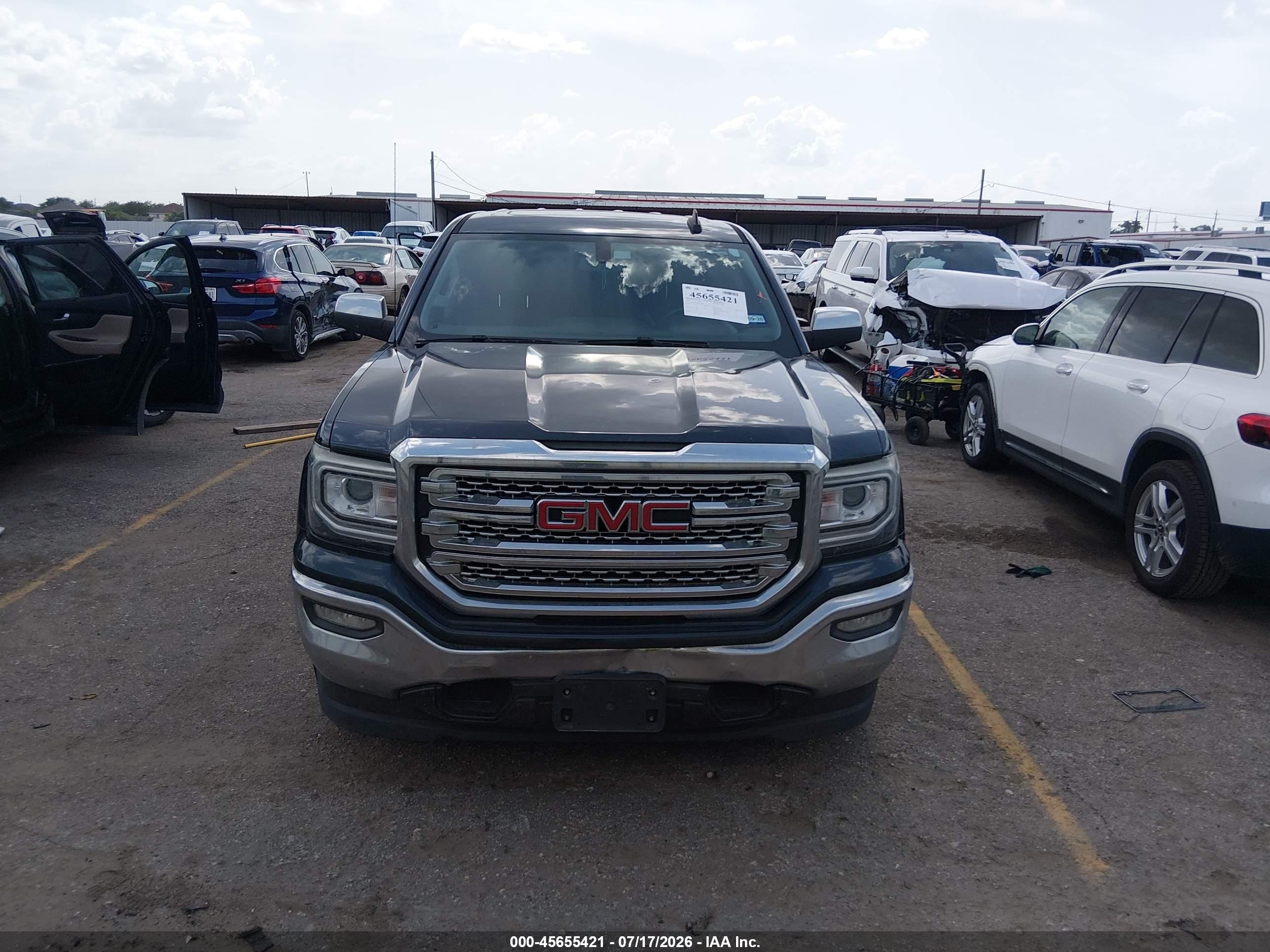 2018 Gmc Sierra 1500 Slt Blue vin: 3GTP1NEC8JG136689
