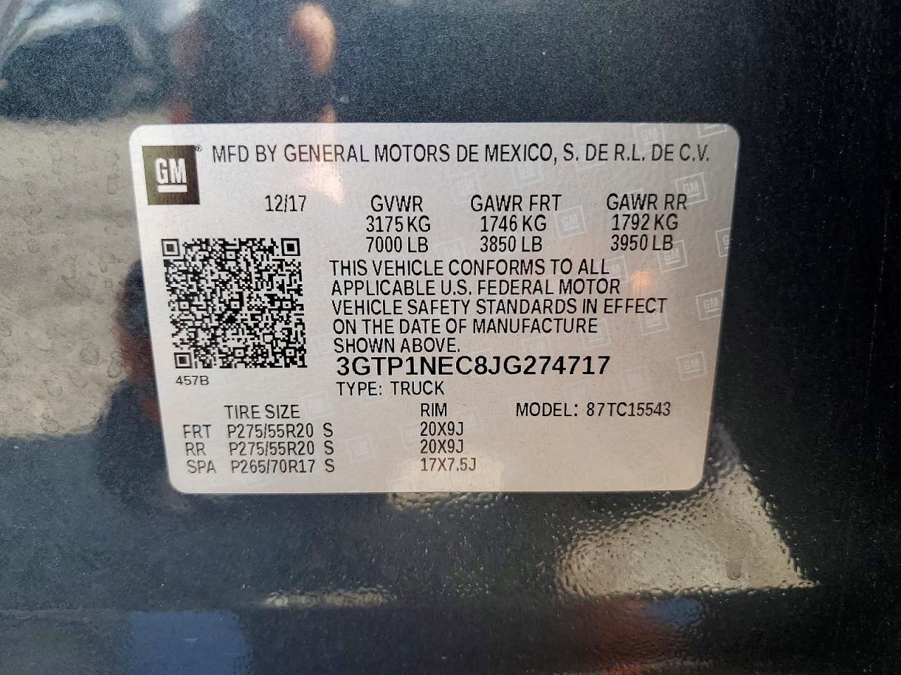 2018 Gmc Sierra C1500 Slt Gray vin: 3GTP1NEC8JG274717
