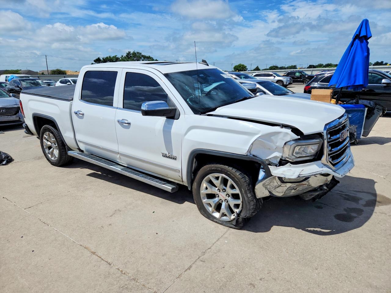 2017 Gmc Sierra C1500 Slt Белый vin: 3GTP1NECXHG349721