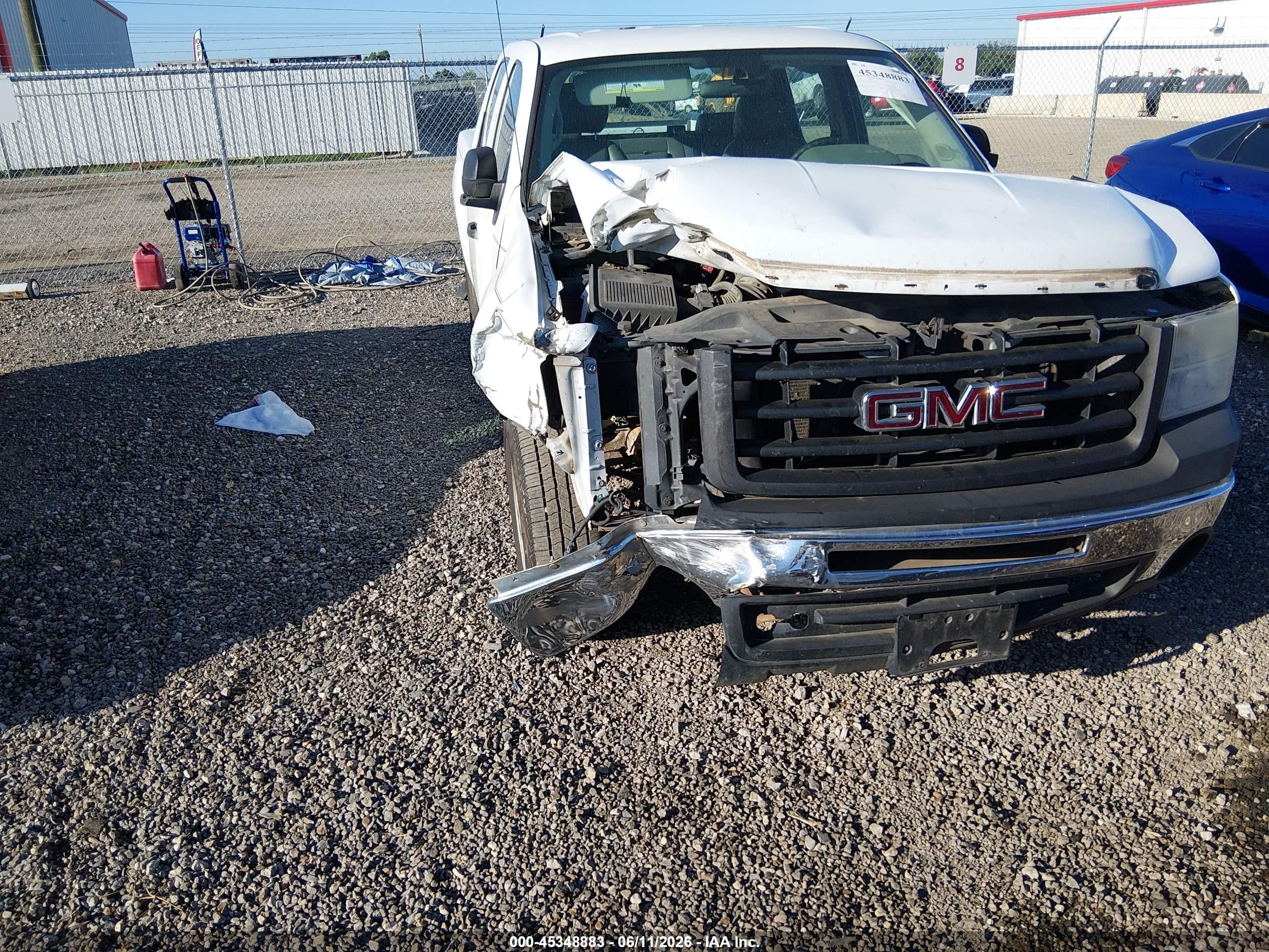 2011 Gmc Sierra 1500 Work Truck White vin: 3GTP1TEA5BG389618