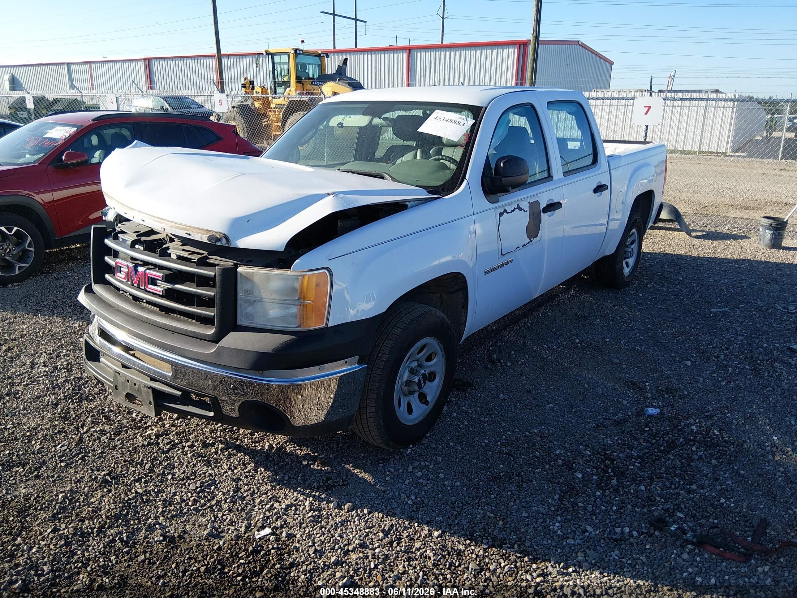 2011 Gmc Sierra 1500 Work Truck White vin: 3GTP1TEA5BG389618