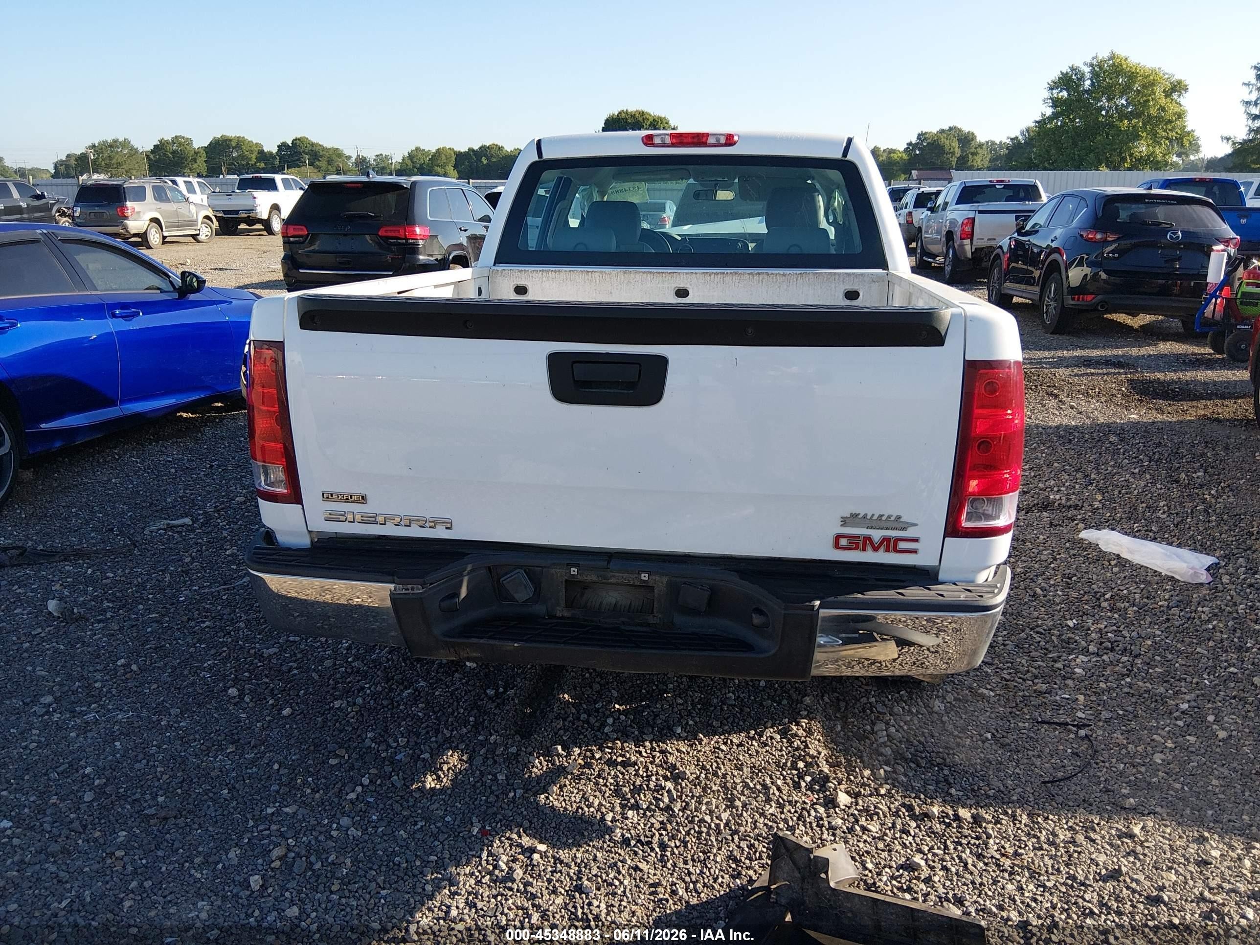2011 Gmc Sierra 1500 Work Truck White vin: 3GTP1TEA5BG389618