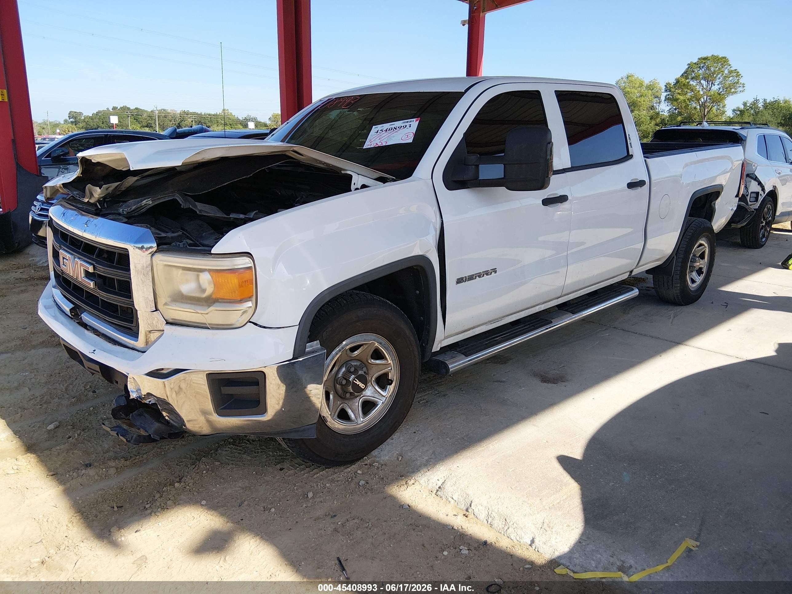2014 Gmc Sierra 1500   Белый vin: 3GTP1TEC9EG137246