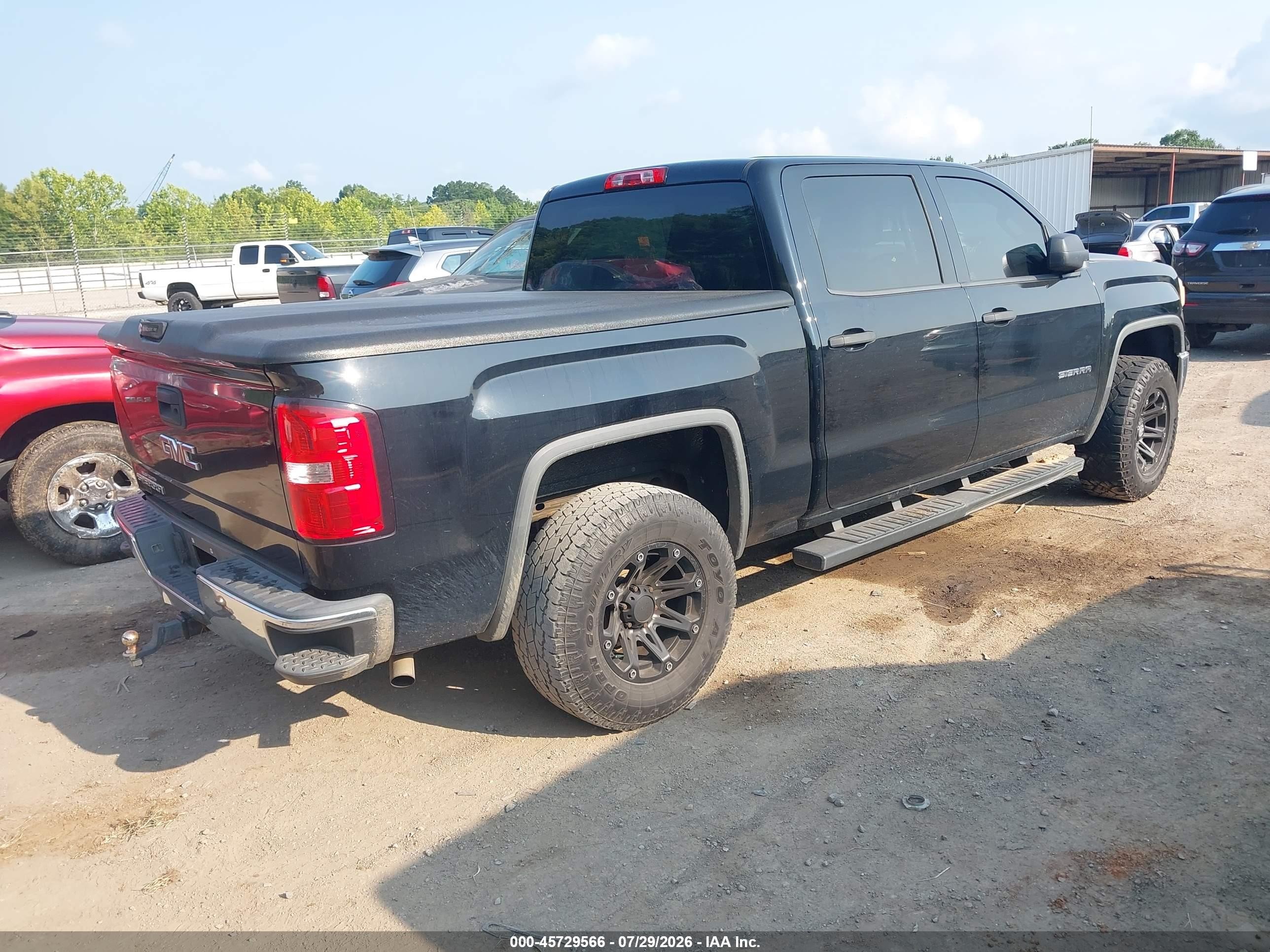 2014 Gmc Sierra 1500   Черный vin: 3GTP1TEH1EG271356