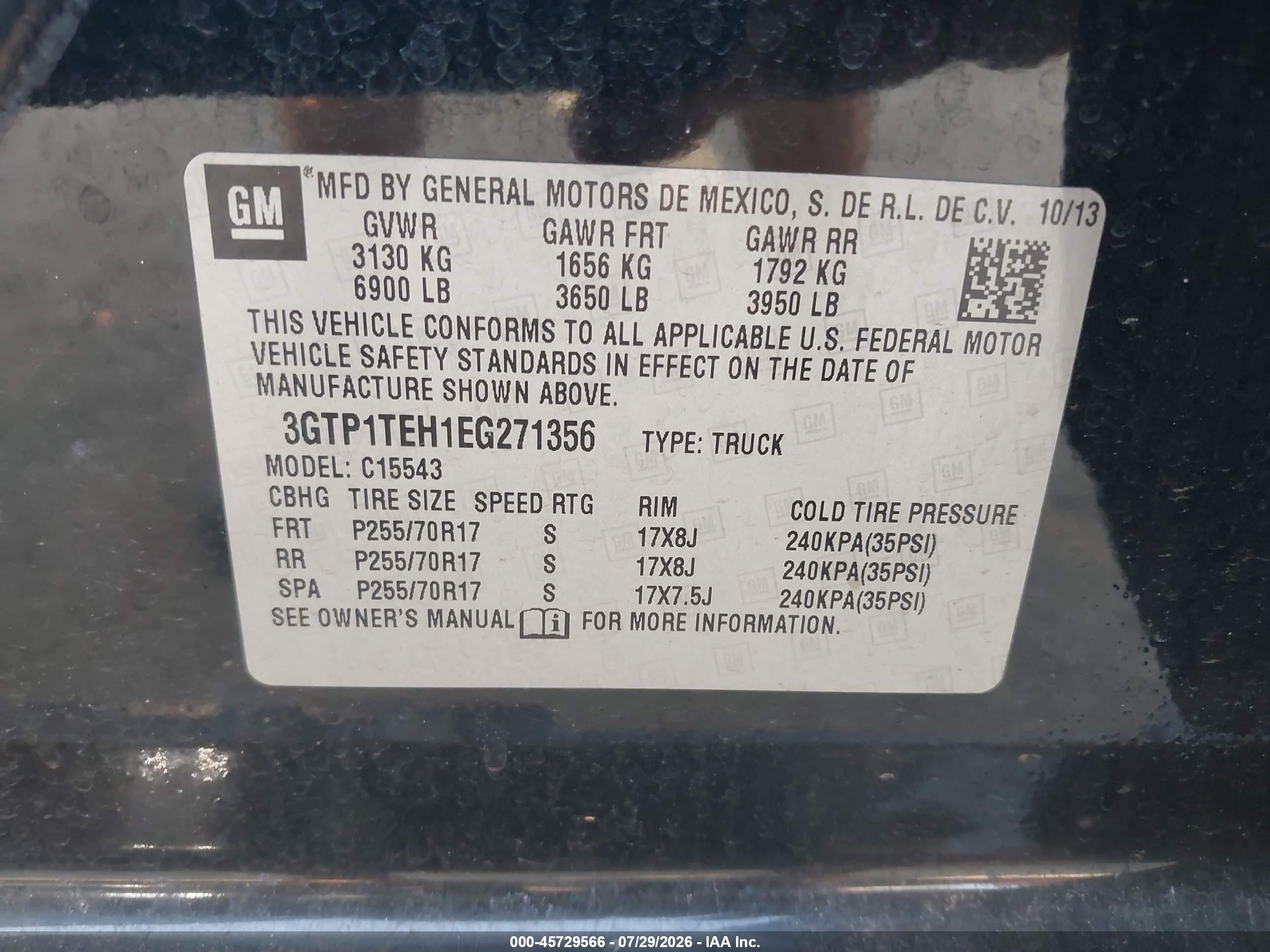 2014 Gmc Sierra 1500   Черный vin: 3GTP1TEH1EG271356