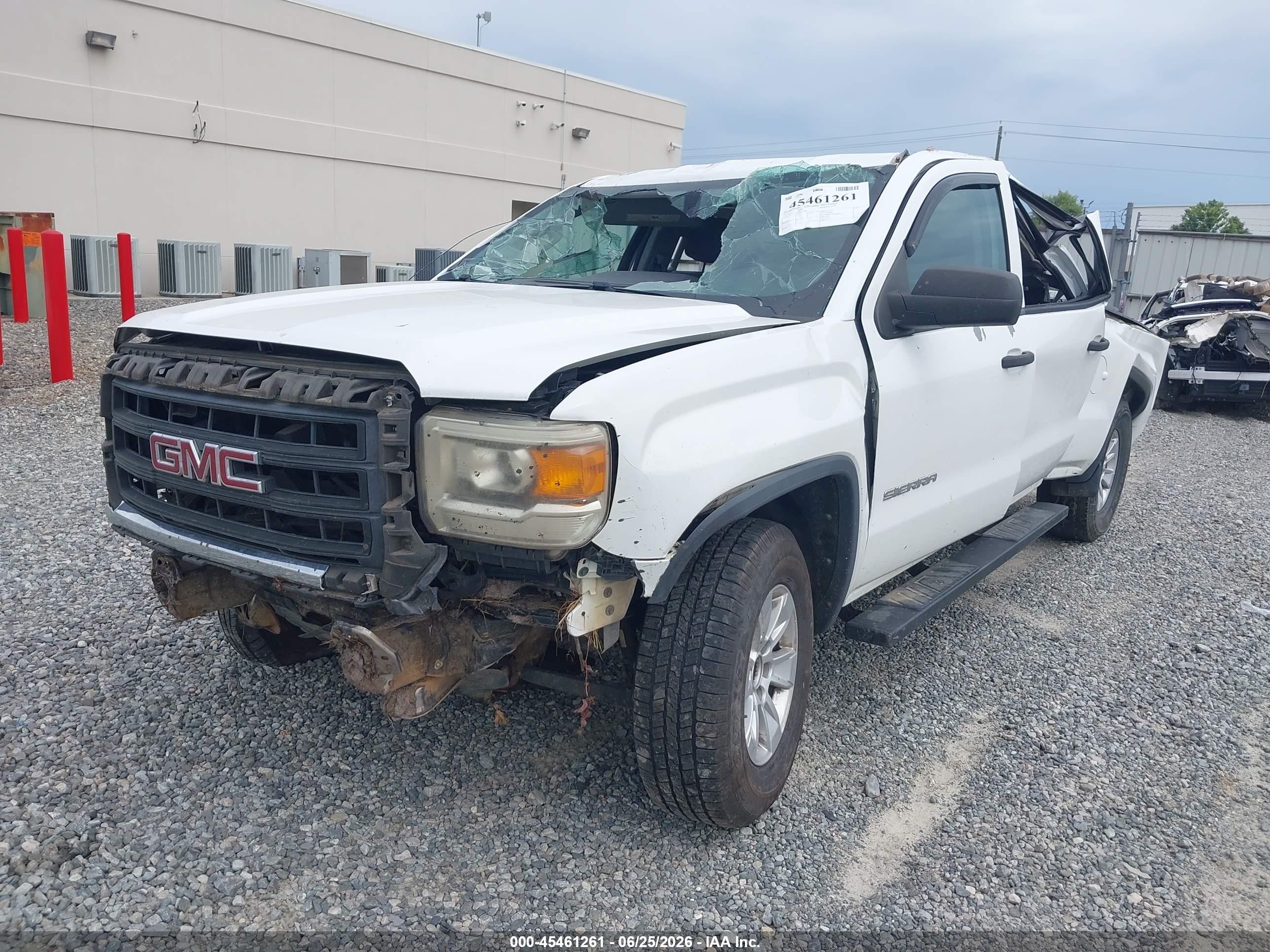 2014 Gmc Sierra 1500   White vin: 3GTP1TEH7EG195402