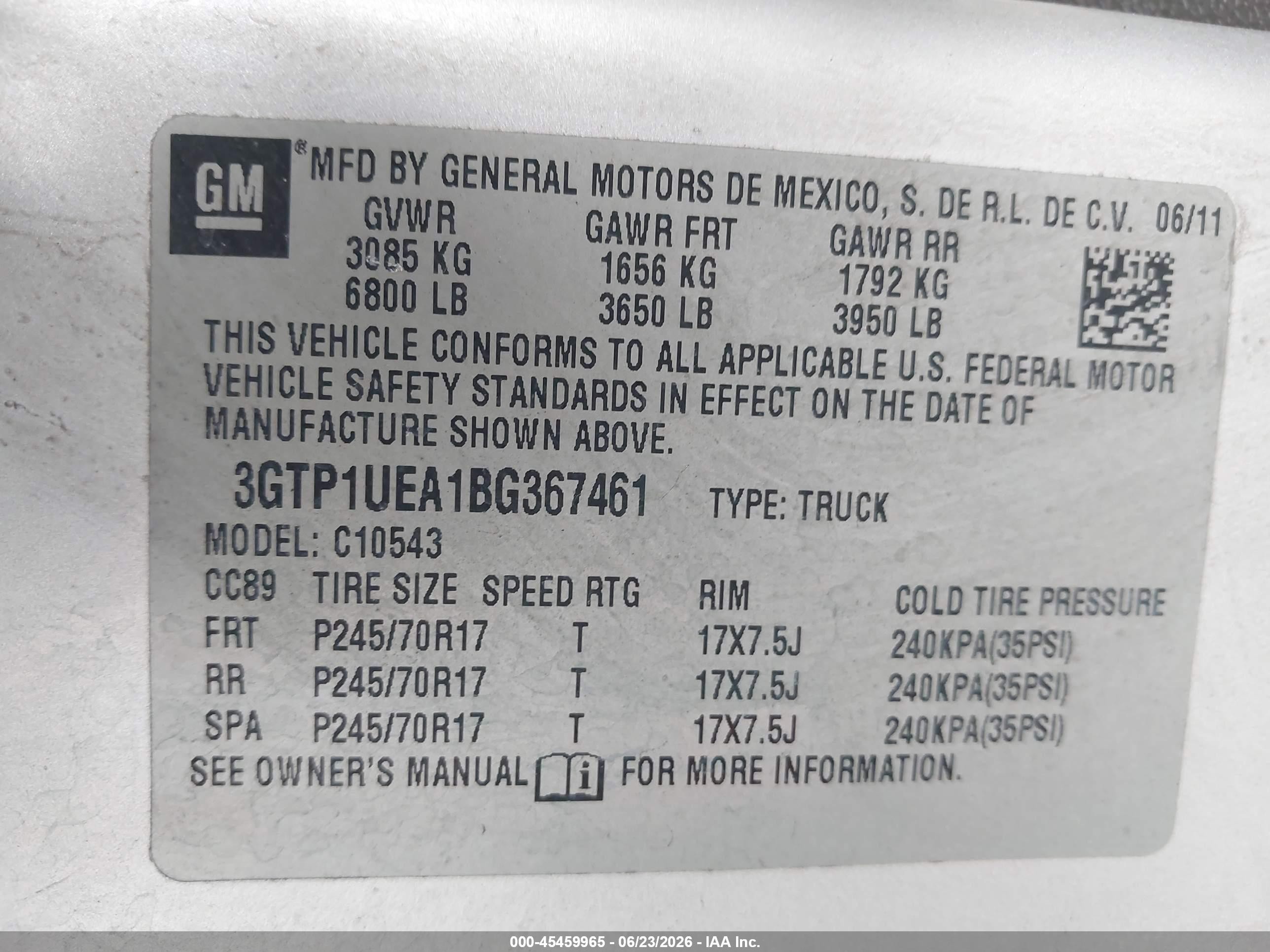 2011 Gmc Sierra C1500 Sl Silver vin: 3GTP1UEA1BG367461