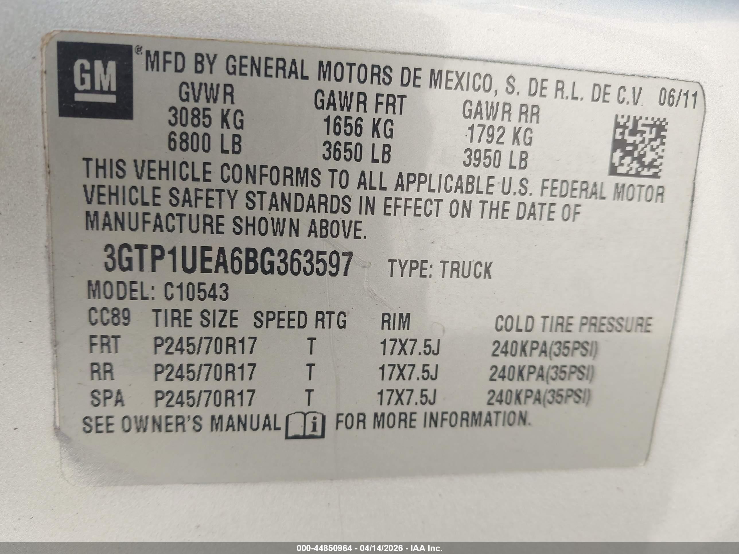 2011 Gmc Sierra 1500 Sl Silver vin: 3GTP1UEA6BG363597