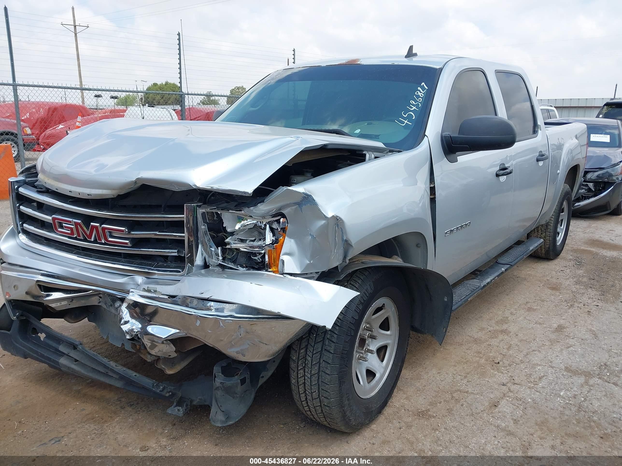 2012 Gmc Sierra 1500 Sl Silver vin: 3GTP1UEA6CG184932