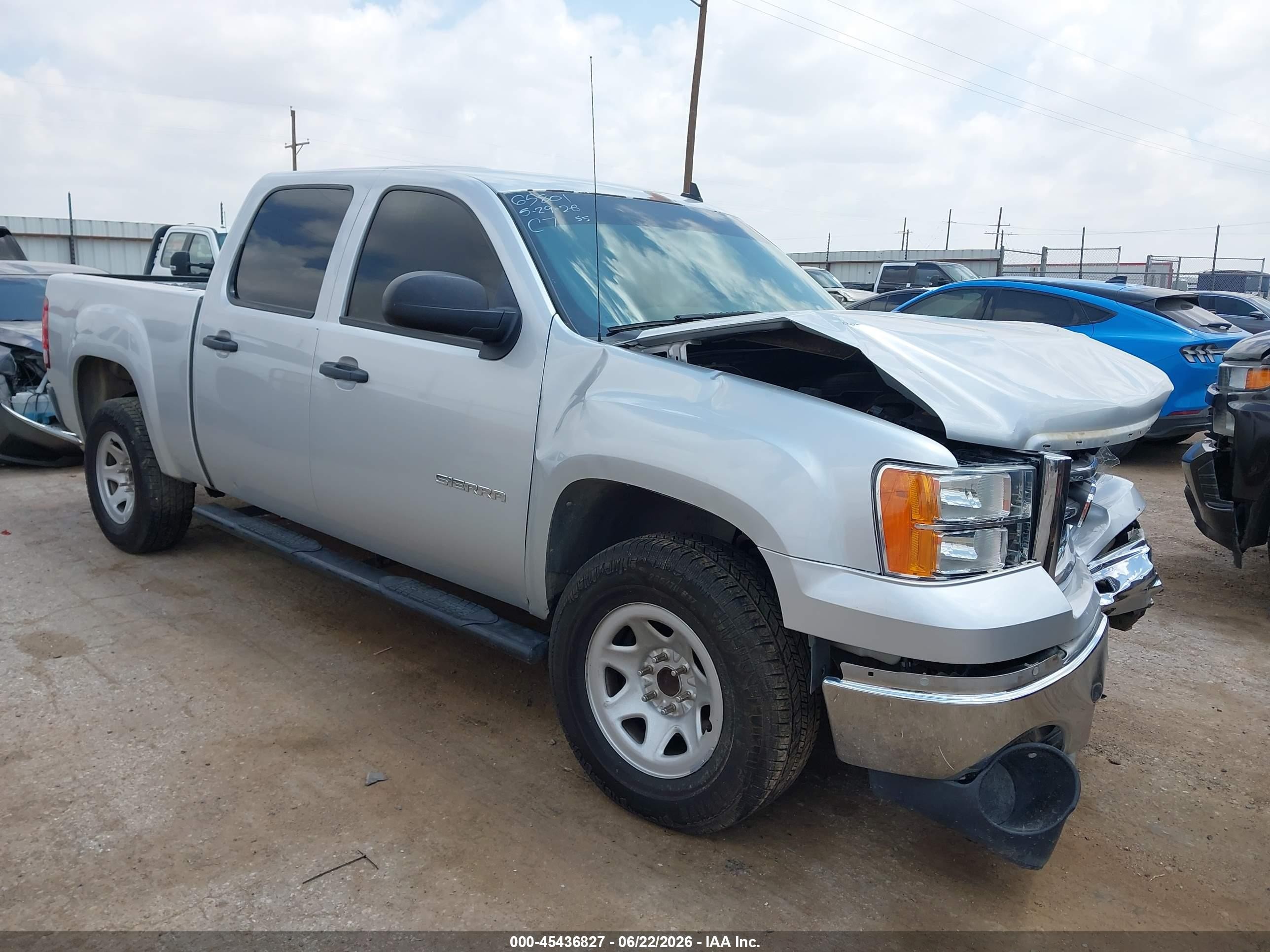 2012 Gmc Sierra 1500 Sl Silver vin: 3GTP1UEA6CG184932