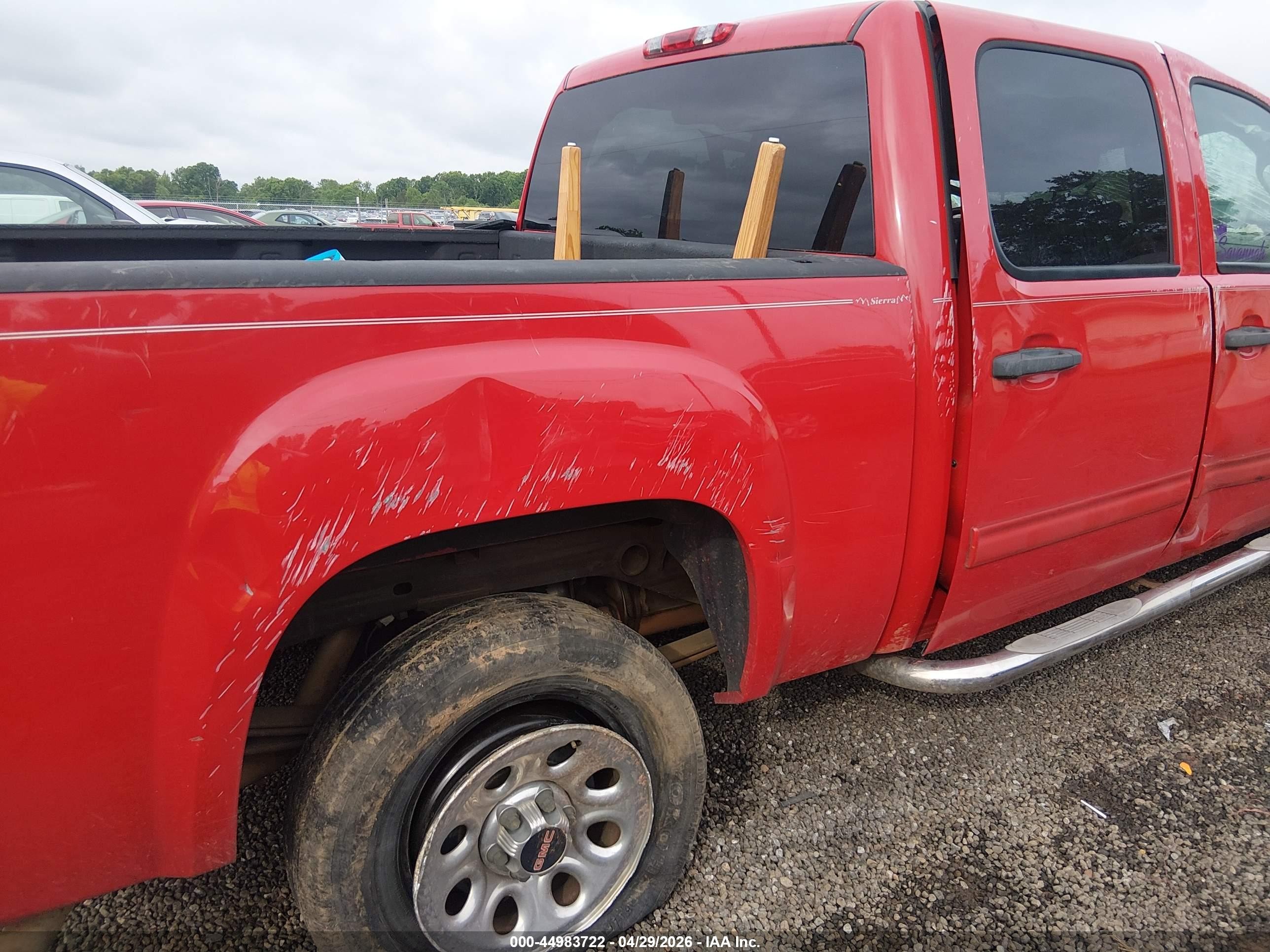 2011 Gmc Sierra 1500 Sl Red vin: 3GTP1UEA9BG245902
