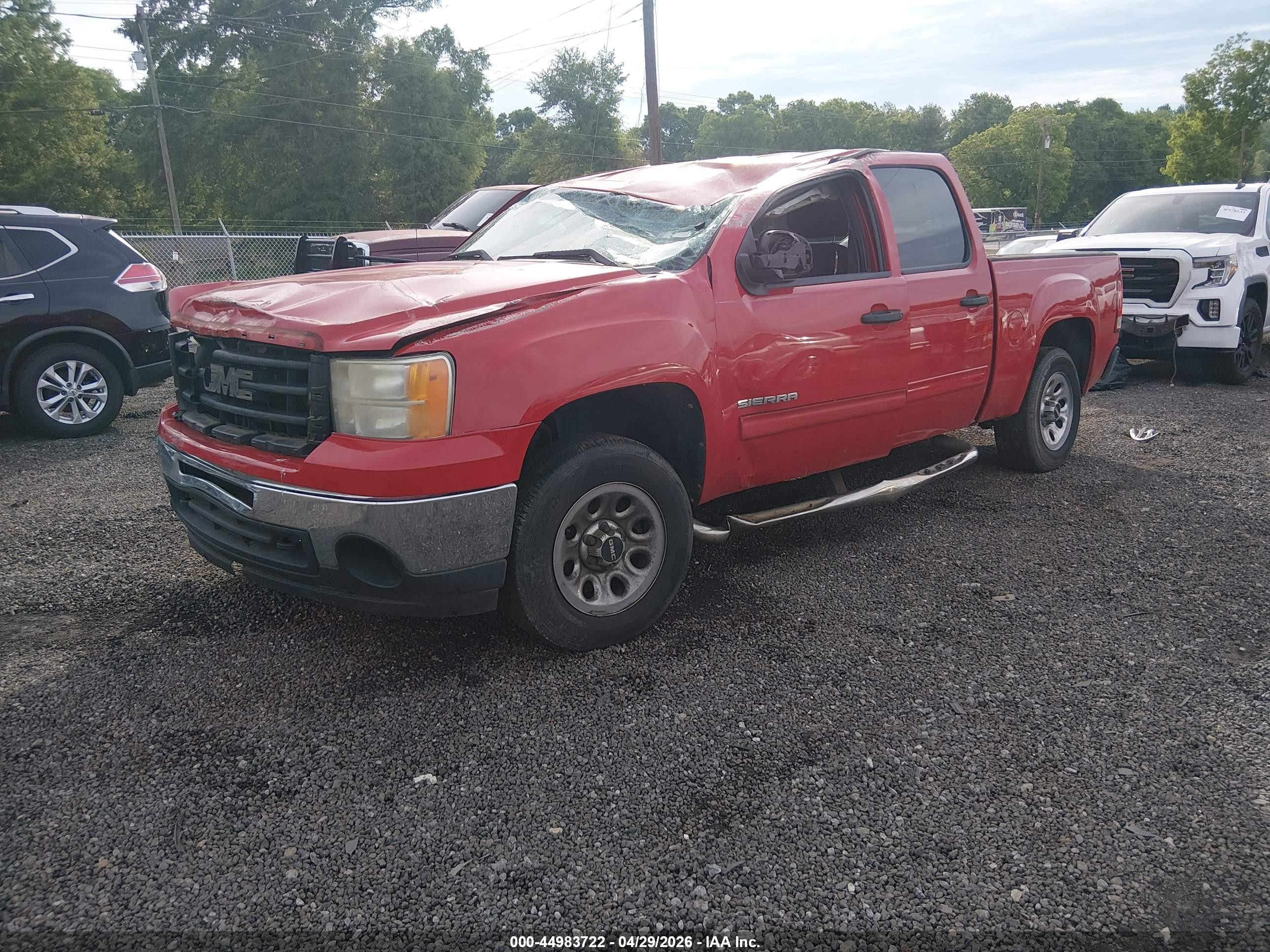 2011 Gmc Sierra 1500 Sl Red vin: 3GTP1UEA9BG245902