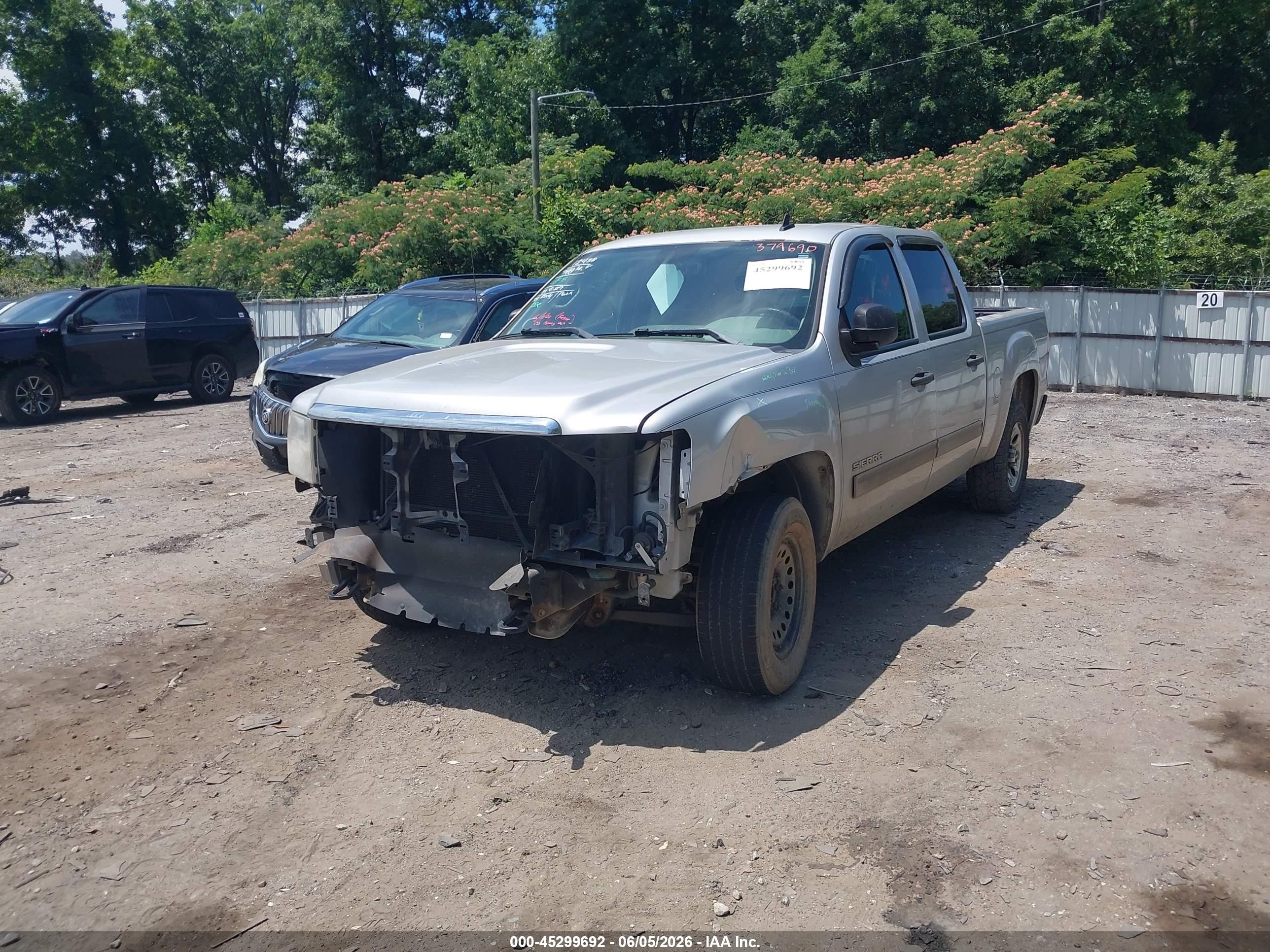 2011 Gmc Sierra 1500 Sl Gray vin: 3GTP1UEAXBG379690