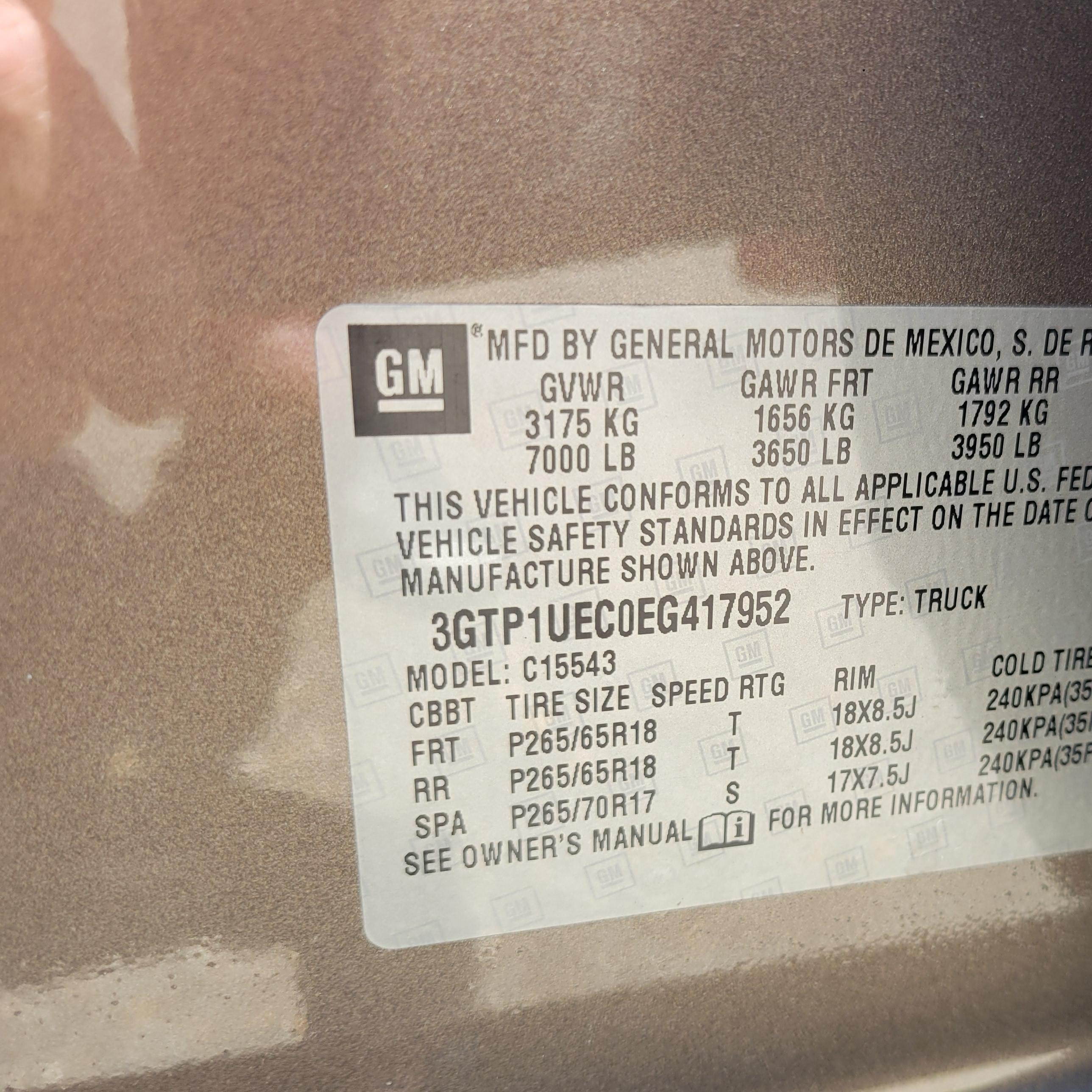 2014 Gmc Sierra 1500 Sle Tan vin: 3GTP1UEC0EG417952