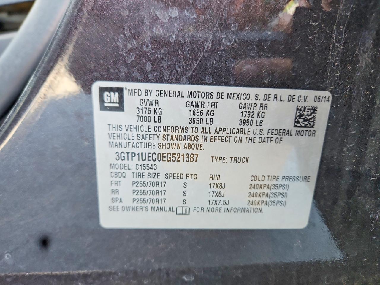 2014 Gmc Sierra C1500 Sle Gray vin: 3GTP1UEC0EG521387