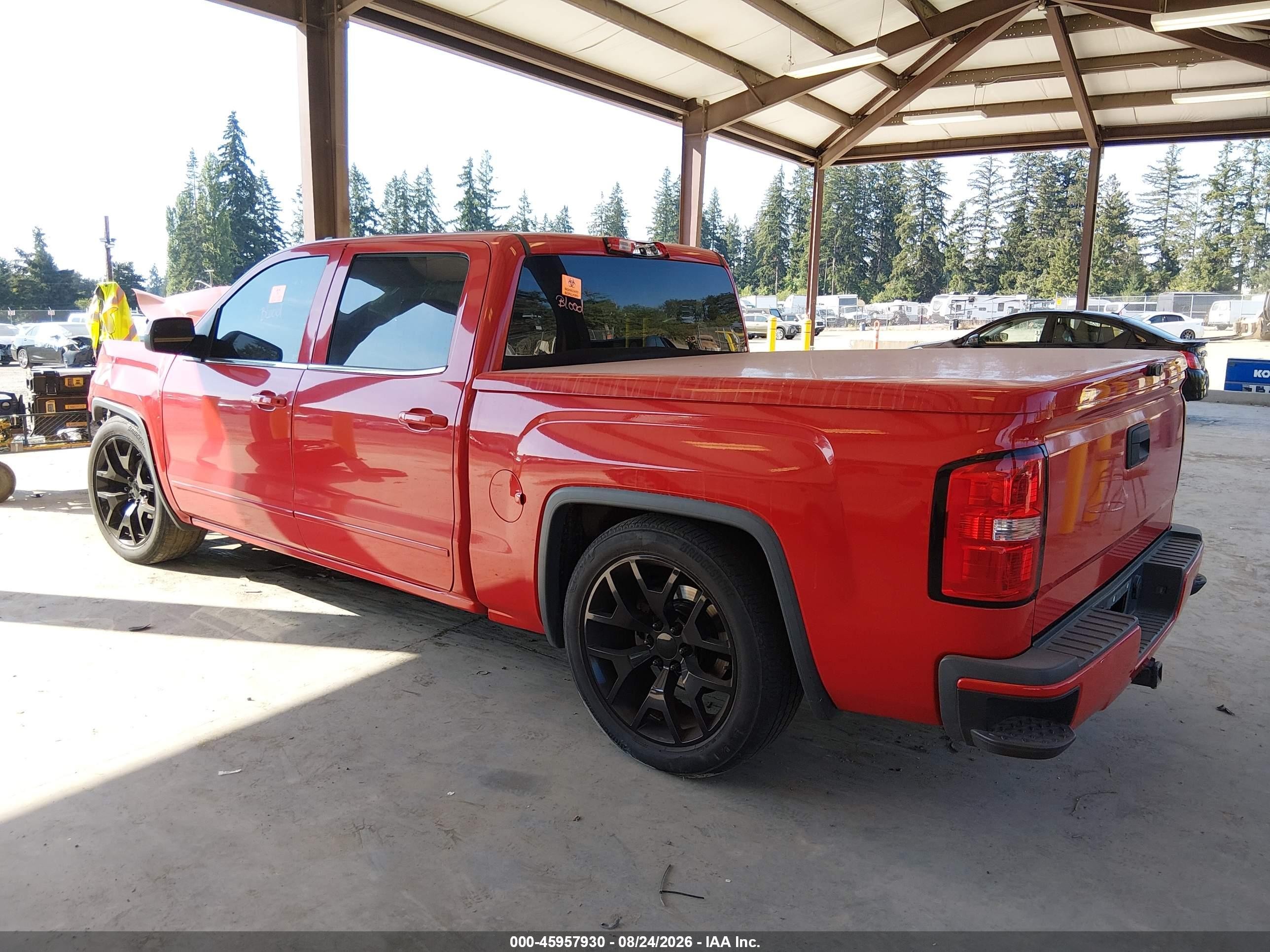 2015 Gmc Sierra 1500 Sle Красный vin: 3GTP1UEC0FG225495