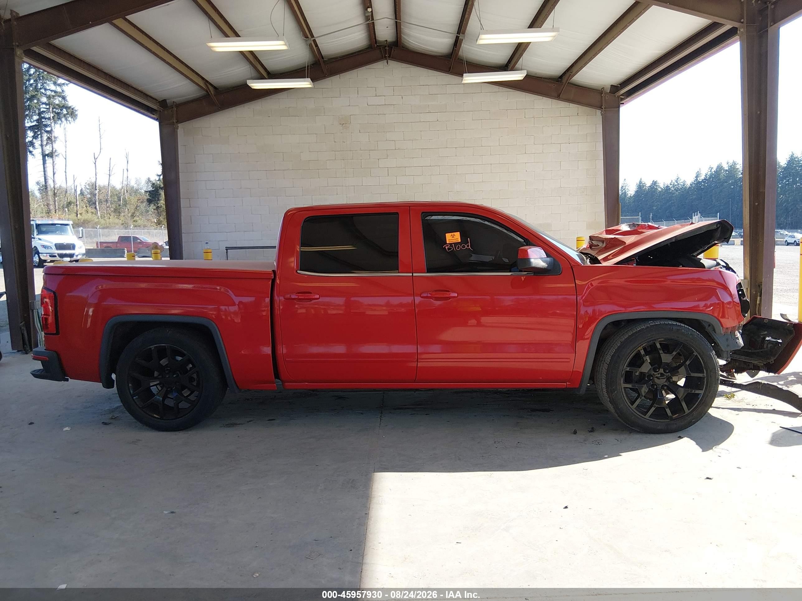 2015 Gmc Sierra 1500 Sle Красный vin: 3GTP1UEC0FG225495