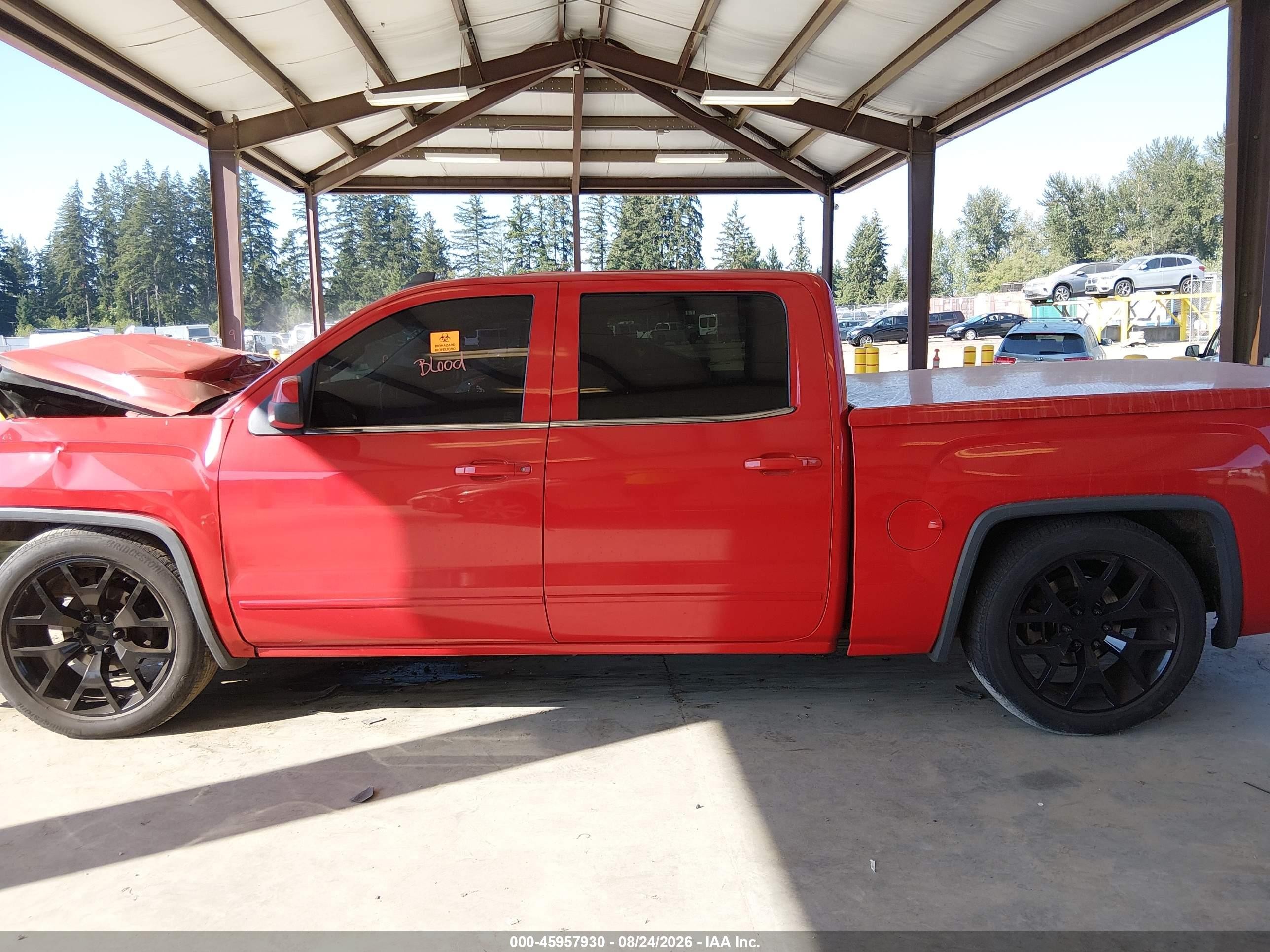 2015 Gmc Sierra 1500 Sle Красный vin: 3GTP1UEC0FG225495