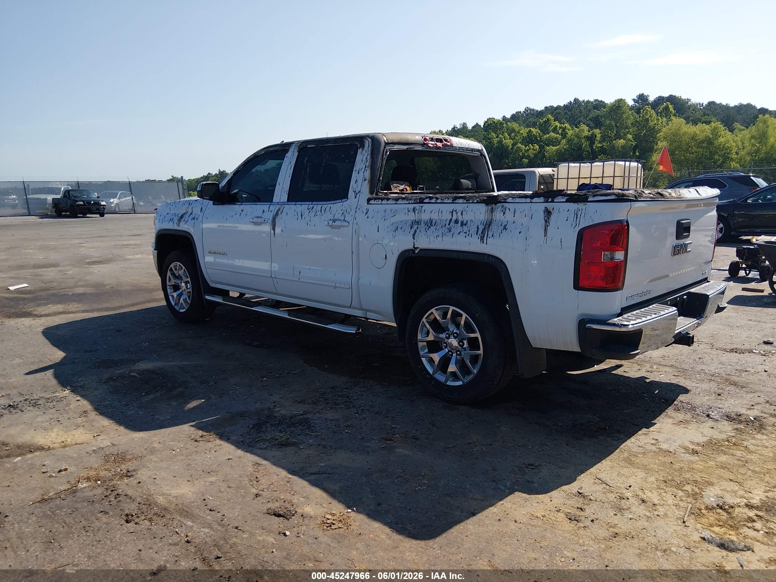 2014 Gmc Sierra 1500 Sle White vin: 3GTP1UEC1EG421279