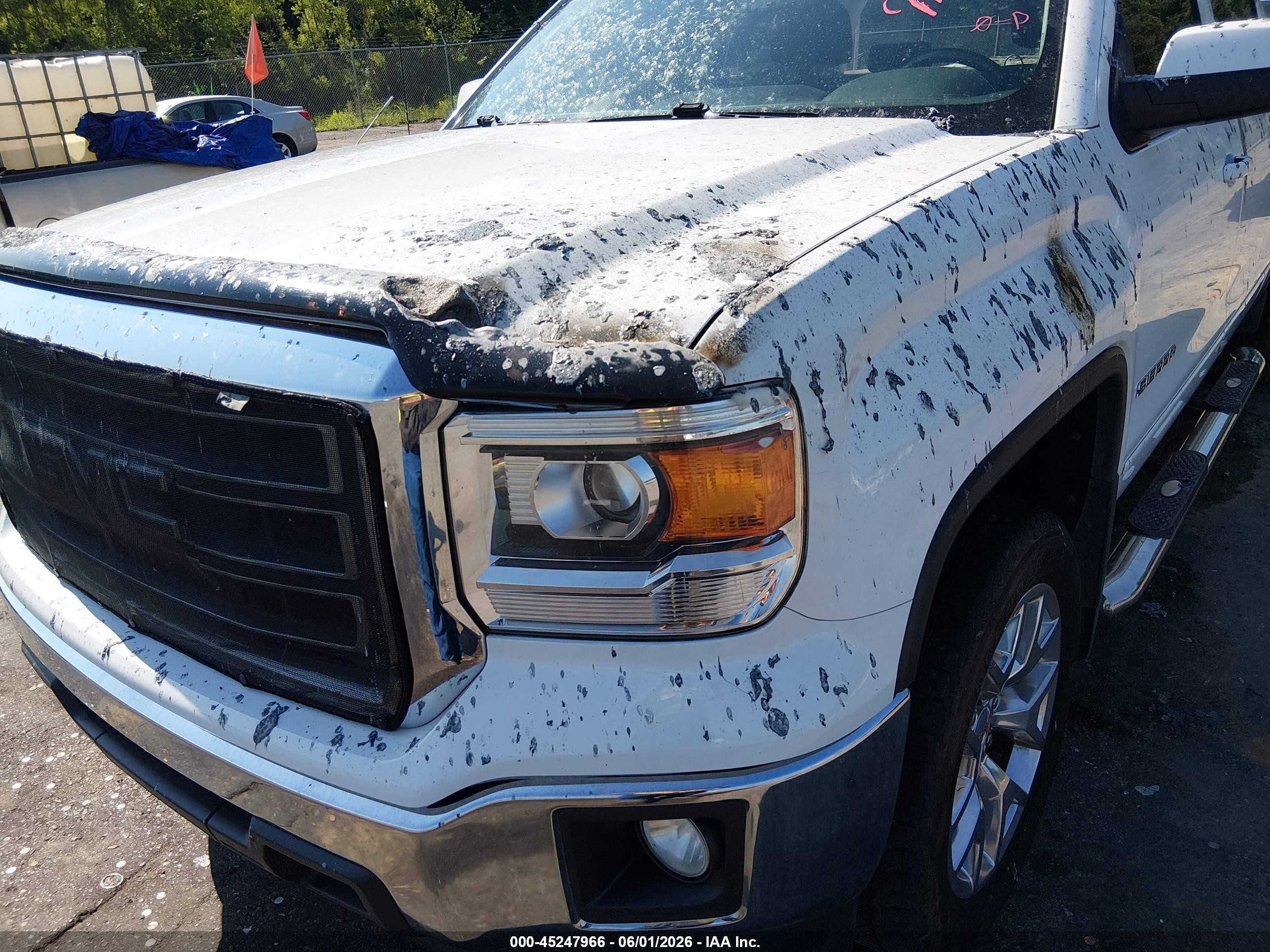 2014 Gmc Sierra 1500 Sle White vin: 3GTP1UEC1EG421279