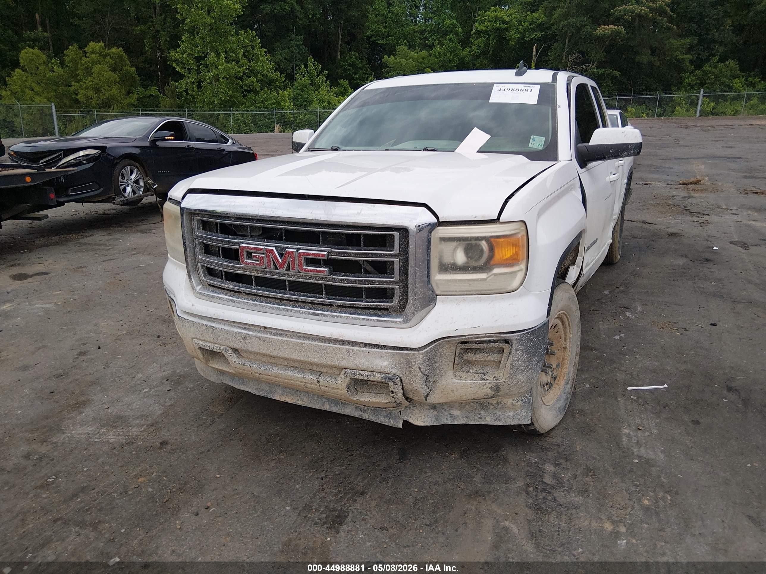 2015 Gmc Sierra 1500 Sle White vin: 3GTP1UEC1FG428122