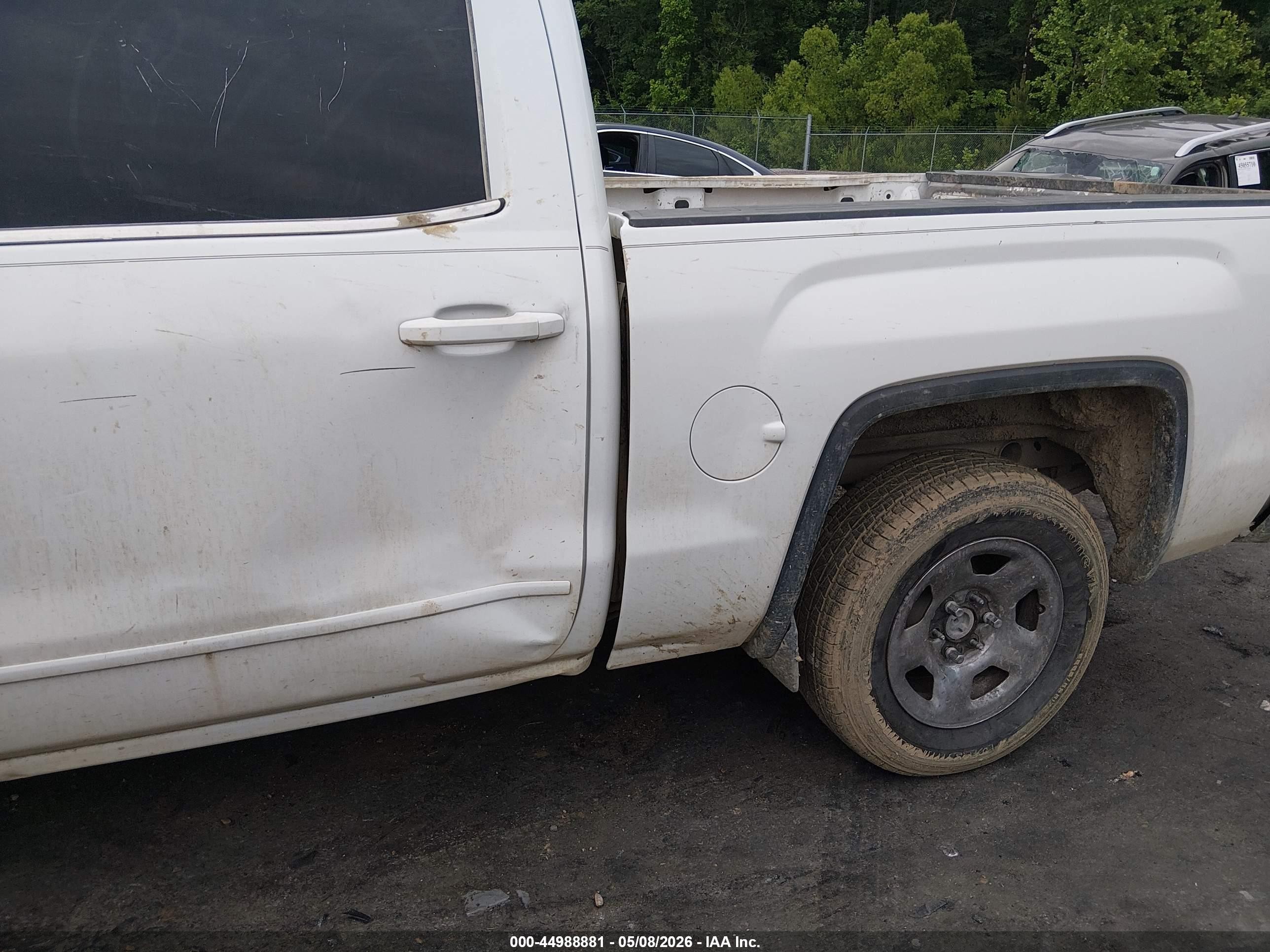 2015 Gmc Sierra 1500 Sle White vin: 3GTP1UEC1FG428122