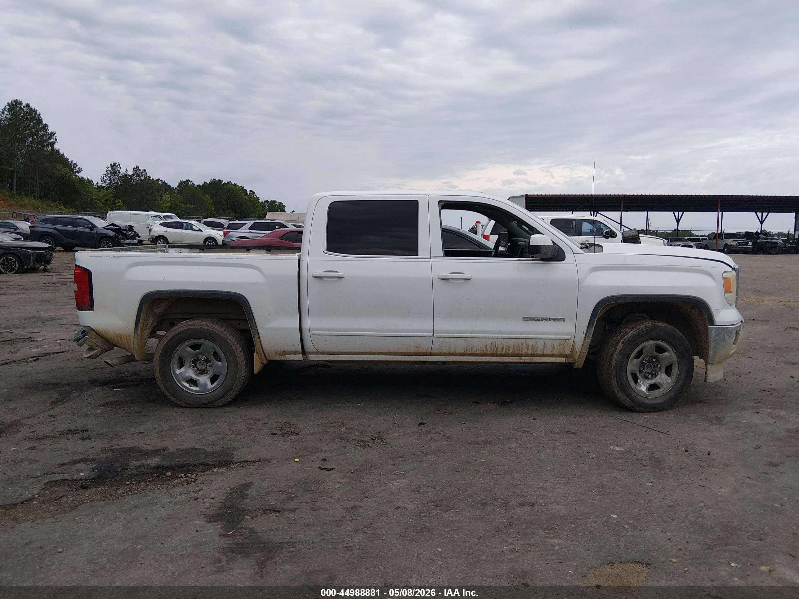 2015 Gmc Sierra 1500 Sle White vin: 3GTP1UEC1FG428122