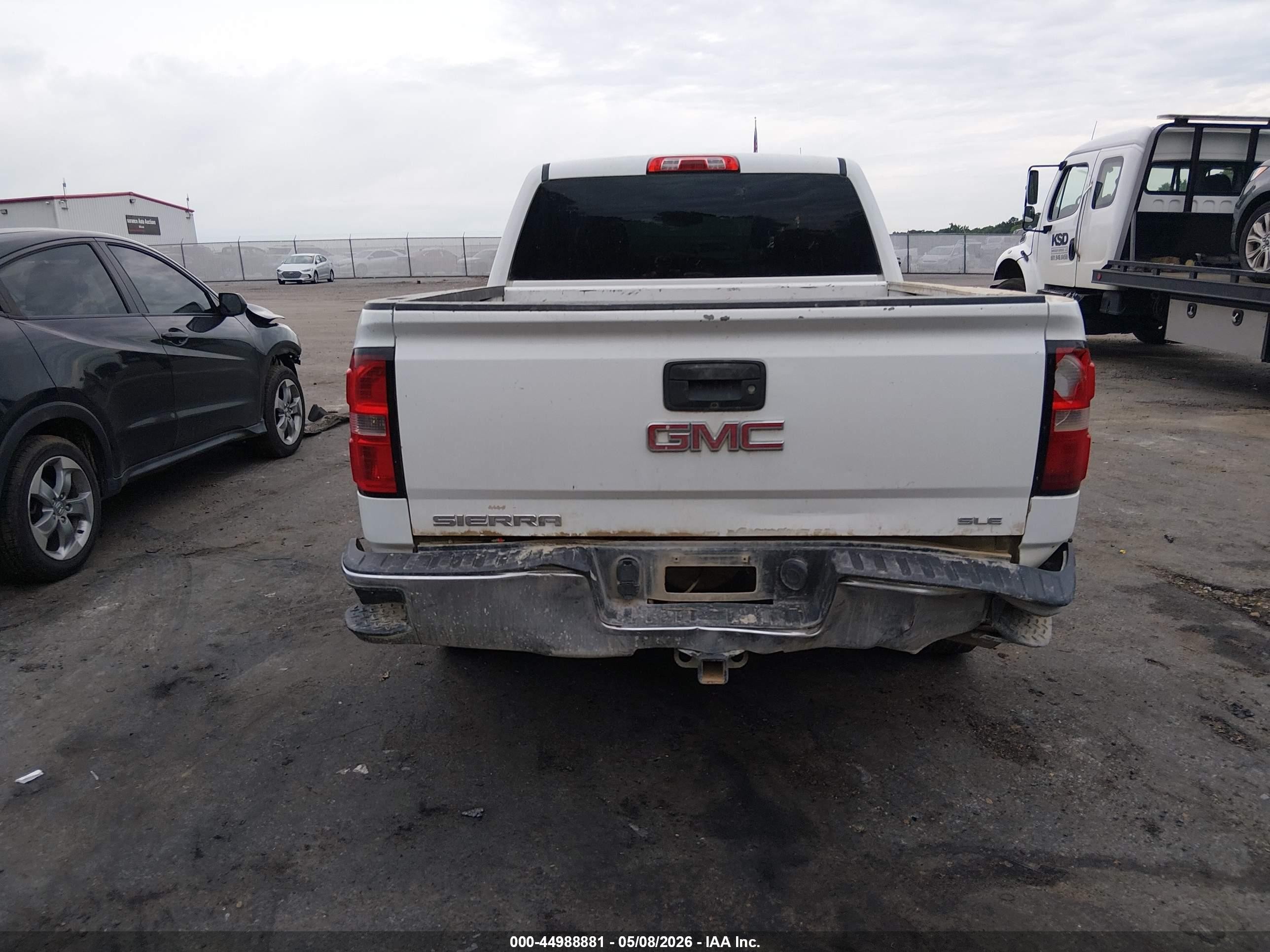 2015 Gmc Sierra 1500 Sle White vin: 3GTP1UEC1FG428122