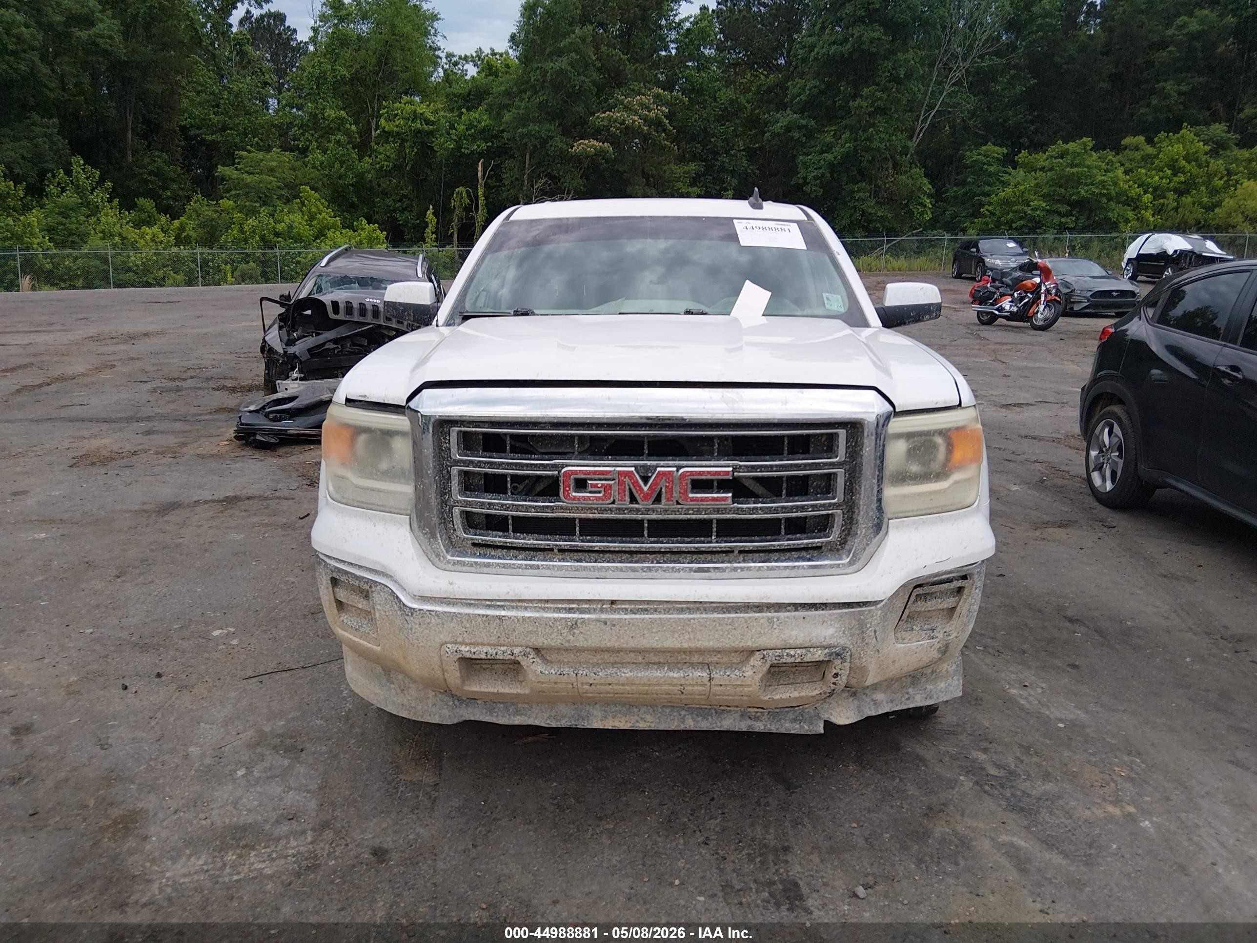 2015 Gmc Sierra 1500 Sle White vin: 3GTP1UEC1FG428122