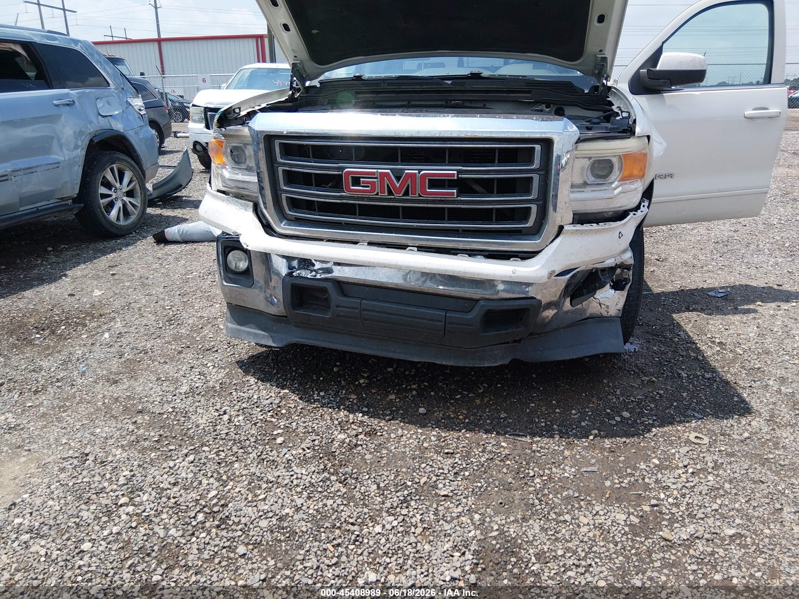 2015 Gmc Sierra 1500 Sle White vin: 3GTP1UEC3FG165843