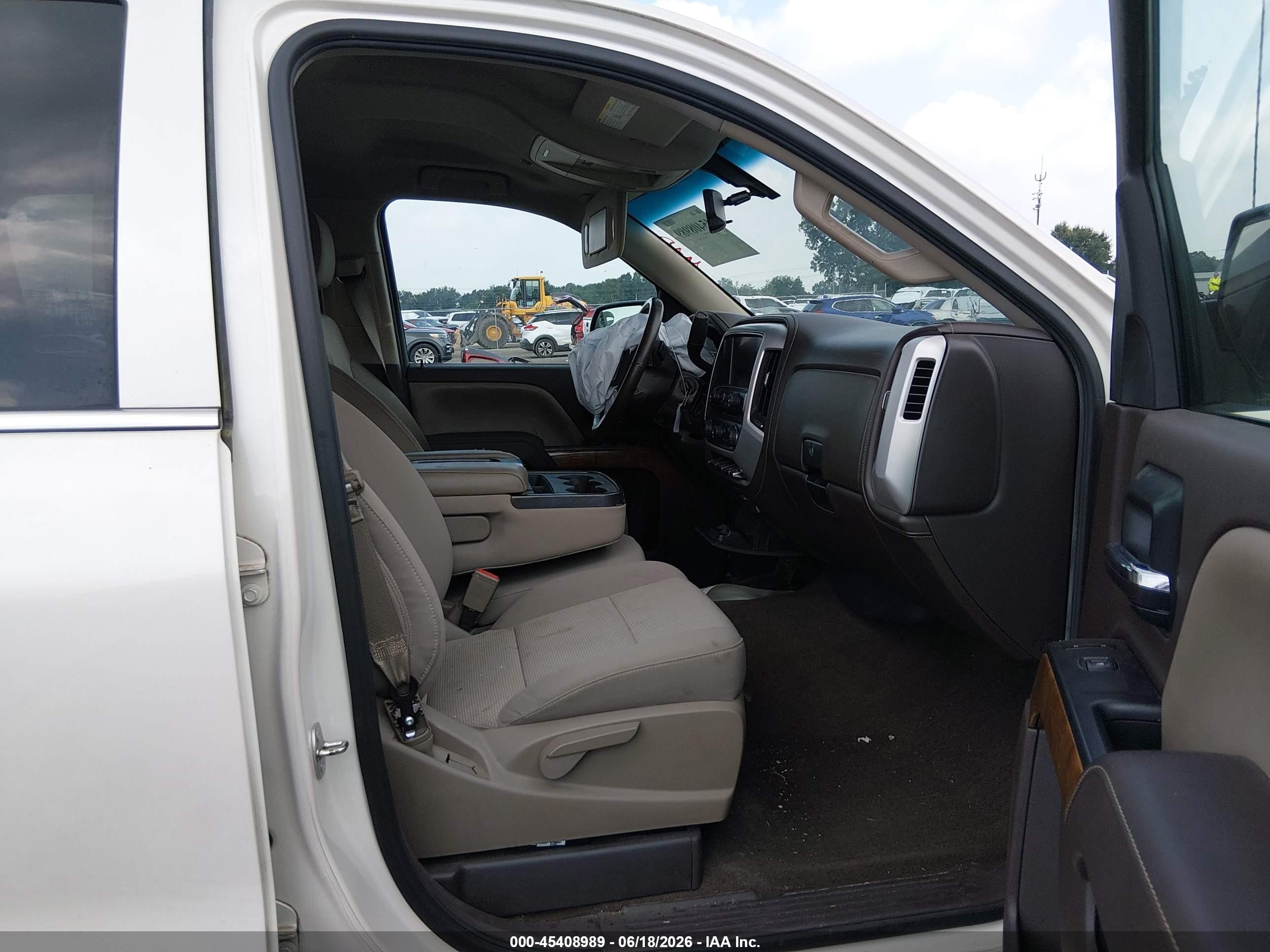 2015 Gmc Sierra 1500 Sle White vin: 3GTP1UEC3FG165843