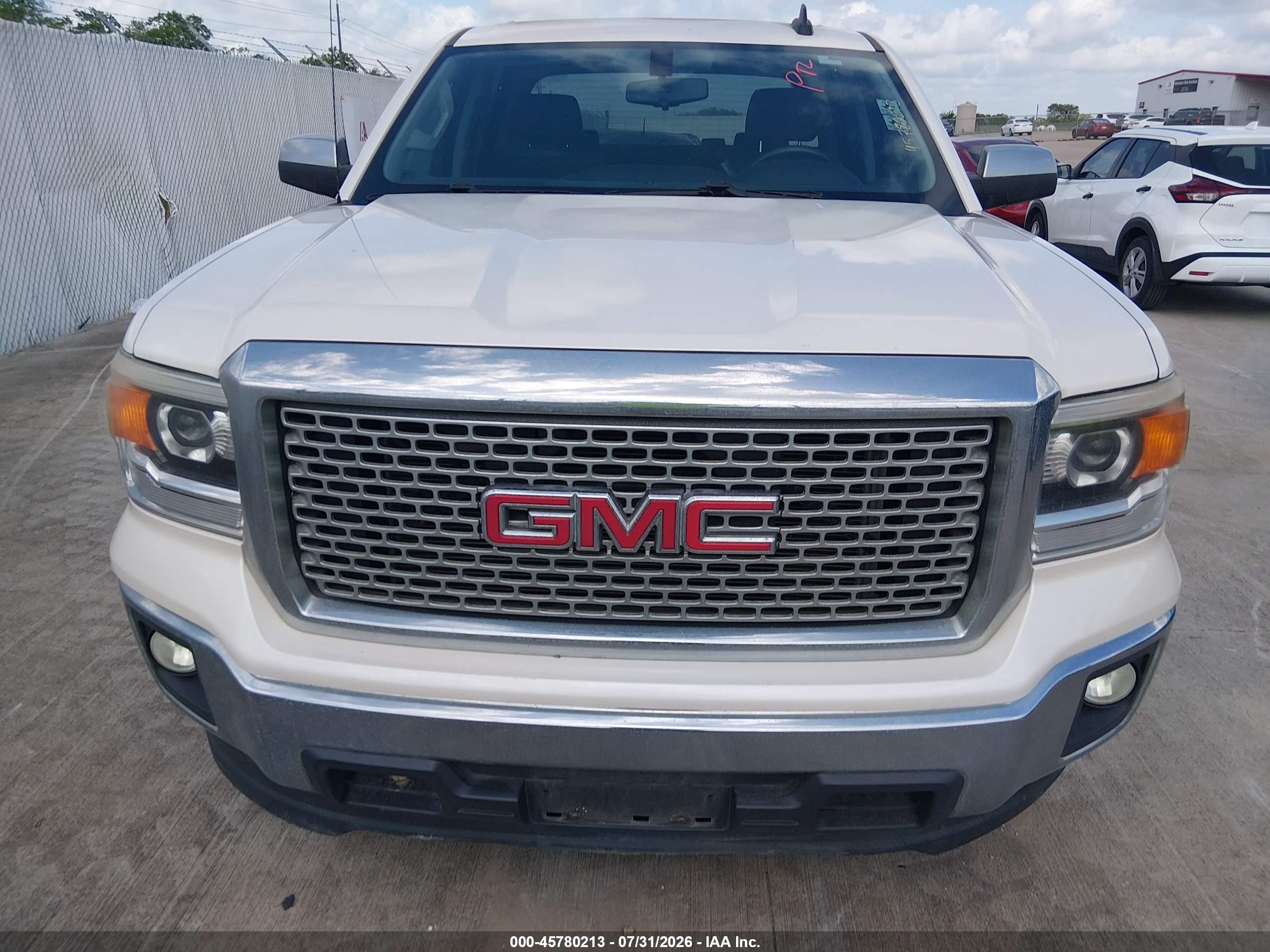 2015 Gmc Sierra 1500 Sle White vin: 3GTP1UEC3FG263853