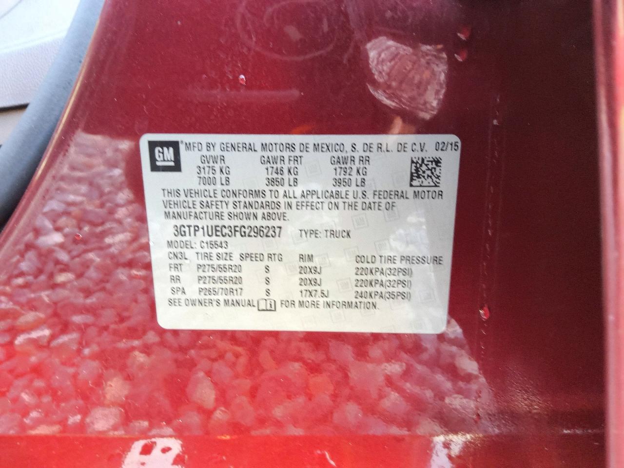 2015 Gmc Sierra C1500 Sle Red vin: 3GTP1UEC3FG296237