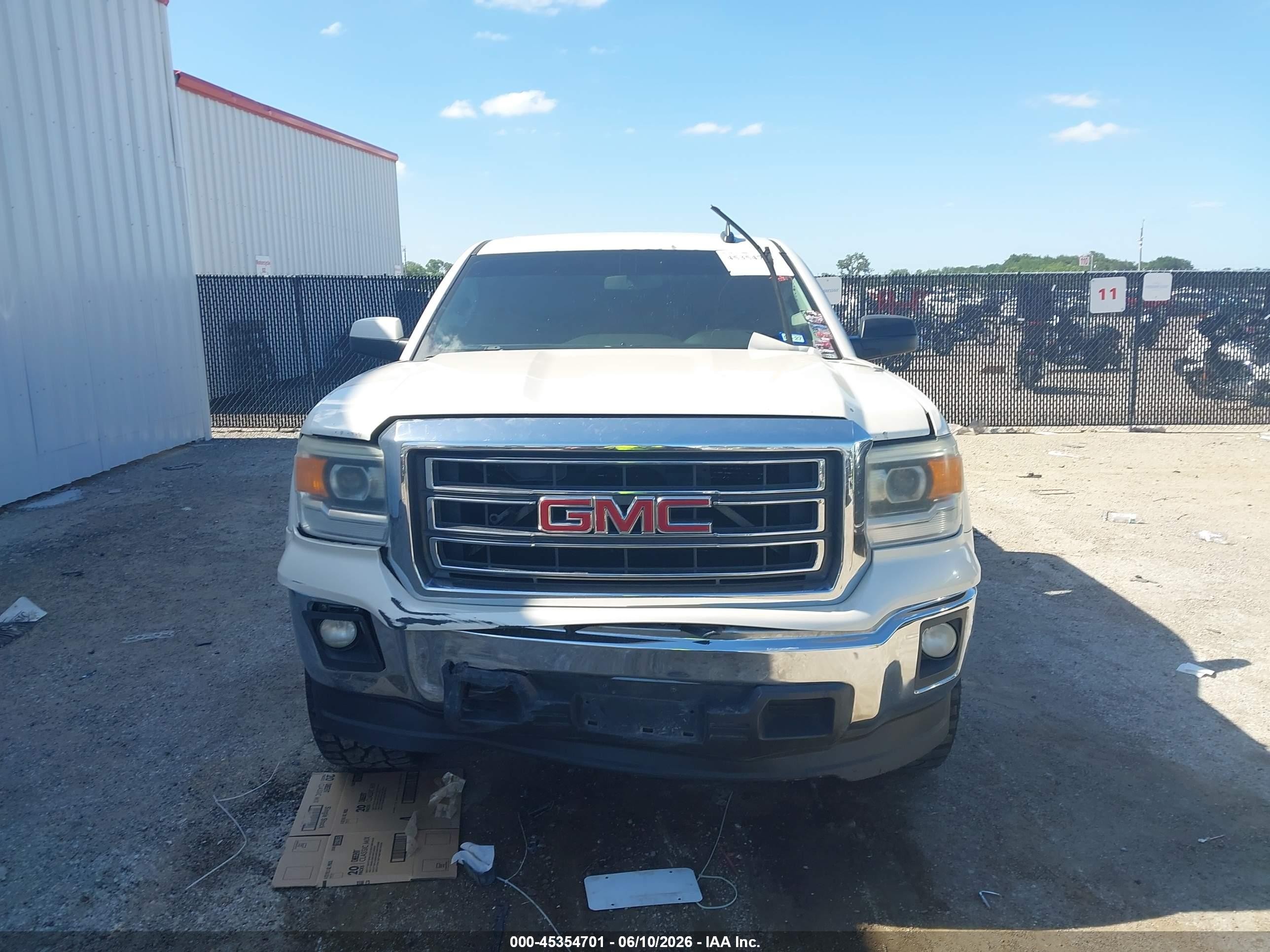 2015 Gmc Sierra 1500 Sle White vin: 3GTP1UEC3FG346361