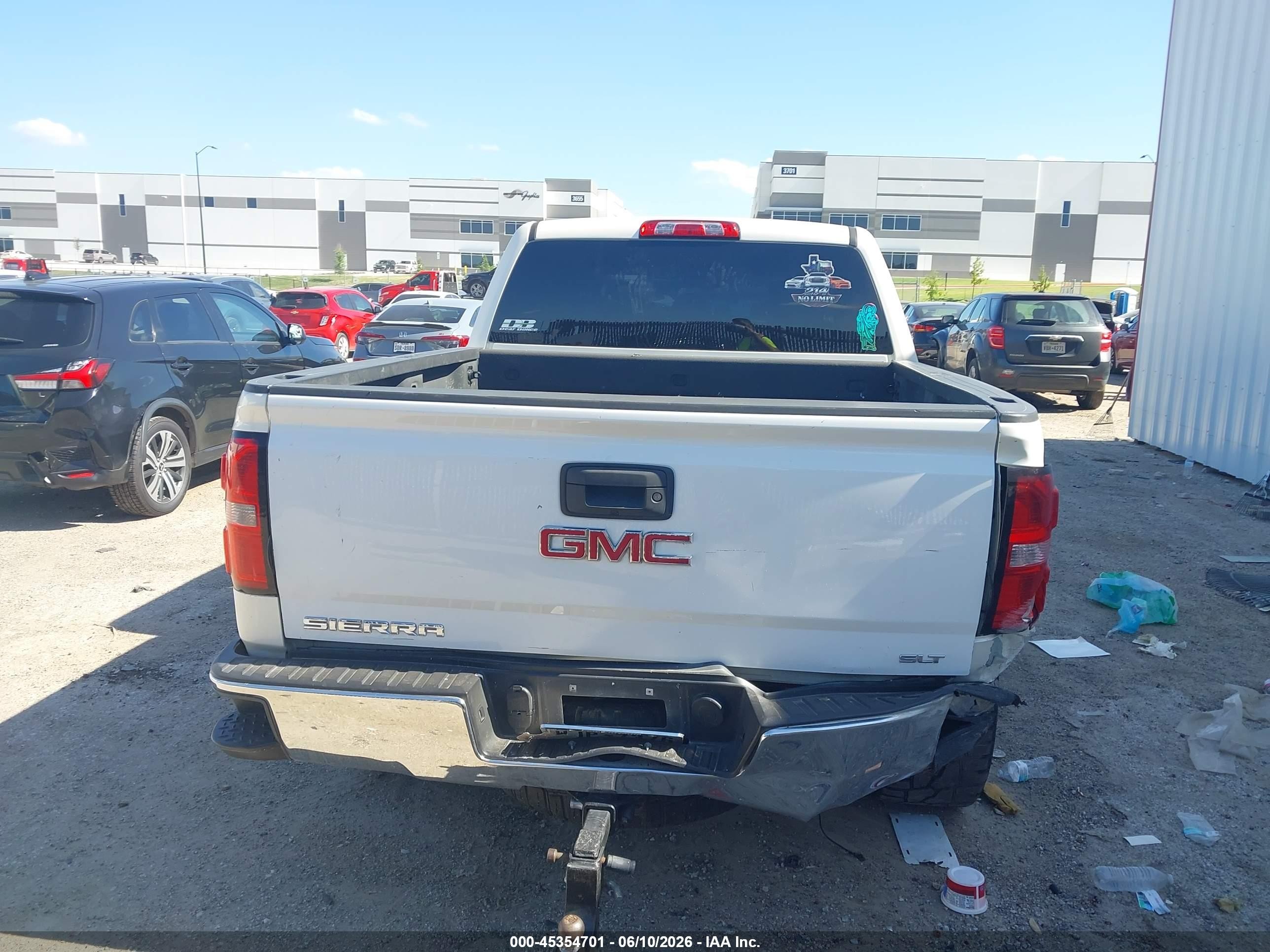 2015 Gmc Sierra 1500 Sle White vin: 3GTP1UEC3FG346361